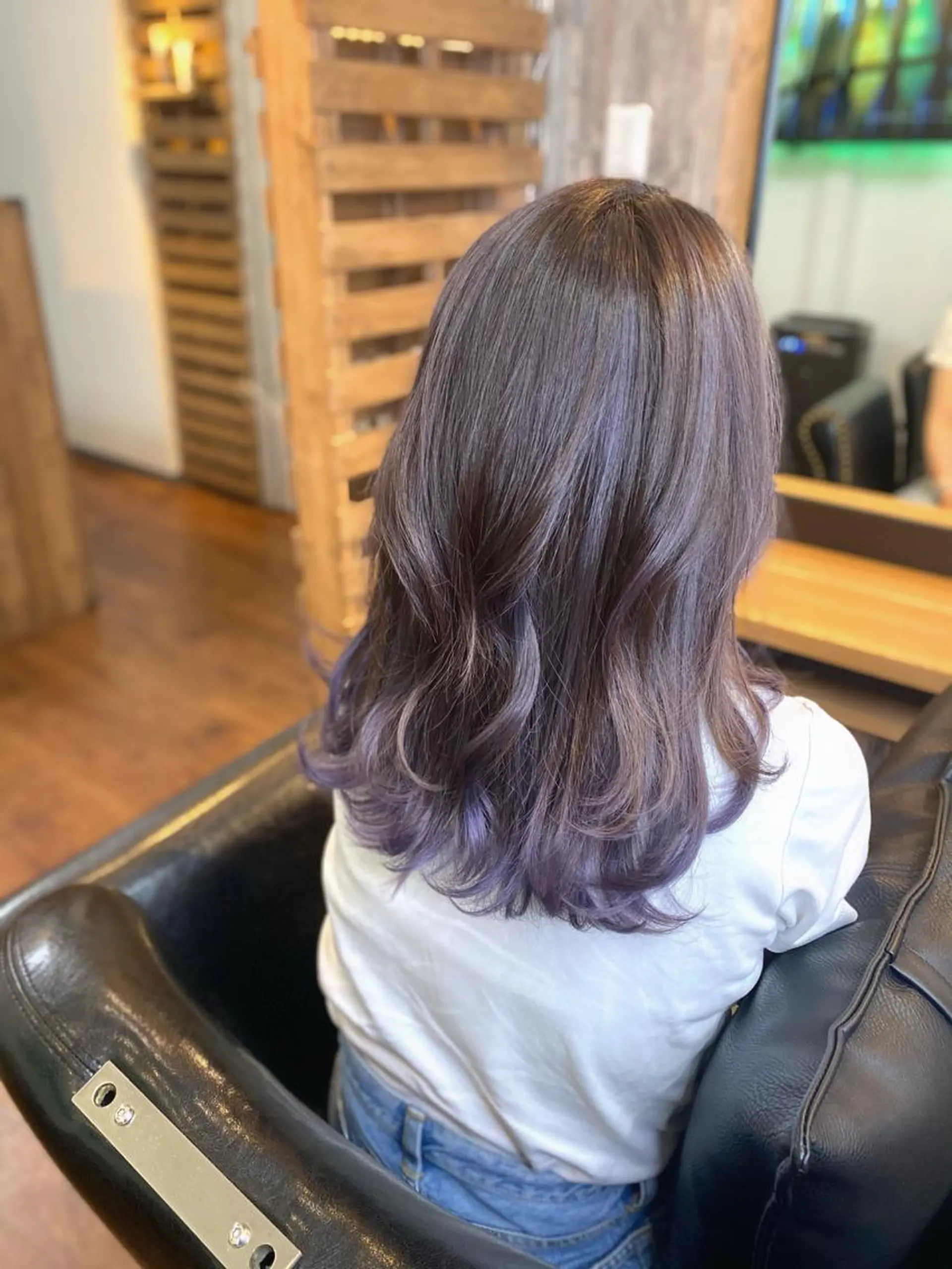 セミロング カラー ブロンド グラデーションカラー パープルカラー シルバー カット ヘアカラー トリートメント Lizir  ルズィール所属・Luzir⭐︎ GEN⭐︎のヘアスタイル
