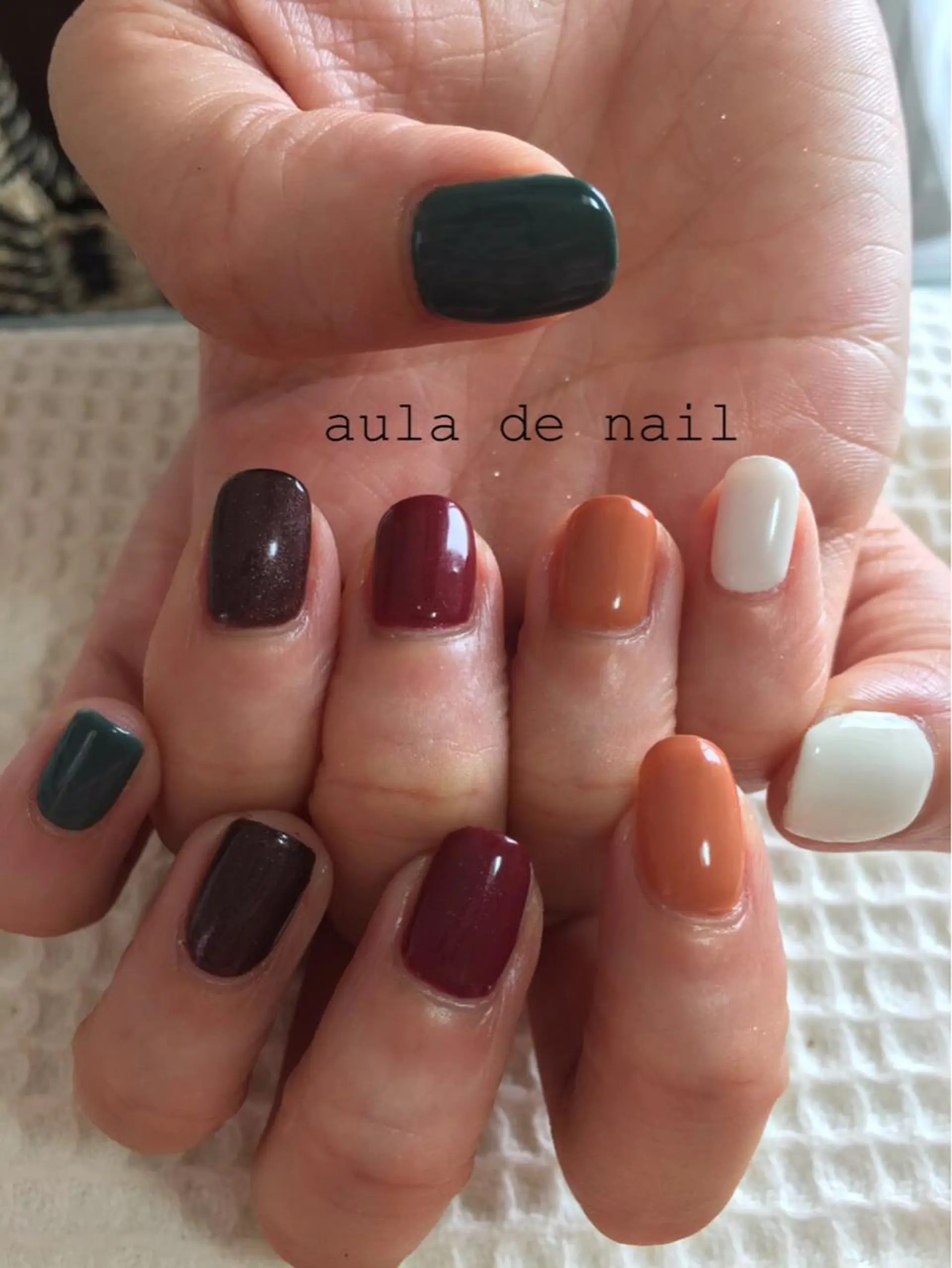 ネイル ワンカラーネイル ハンドネイル auladenail アウラデネイルのネイルデザイン