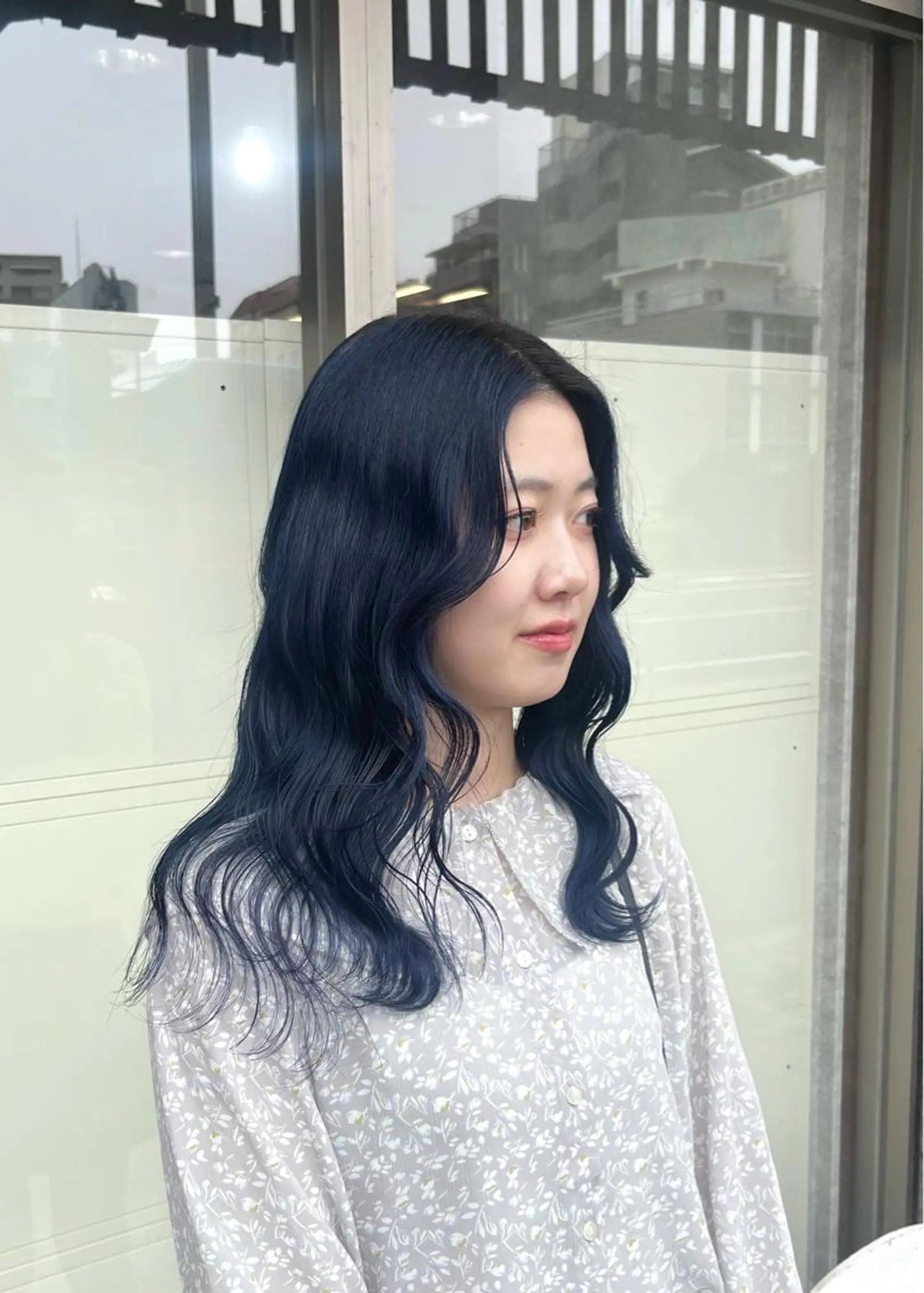 ロング カラー ブルーカラー ネイビーカラー 村田梨乃/ minim hairのヘアスタイル