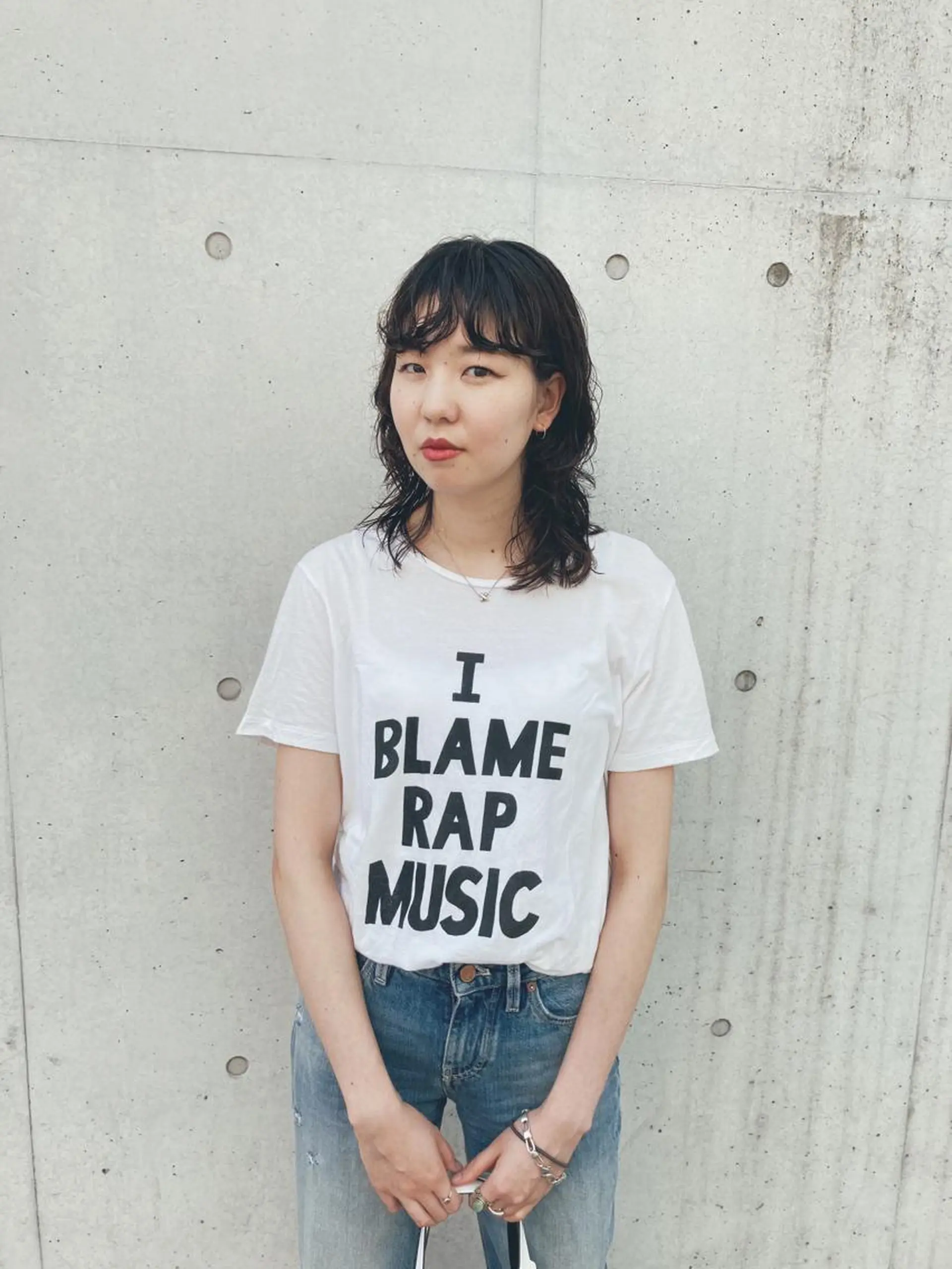 ミディアム ミディアムパーマ ウルフカット 金田 夏野のヘアスタイル