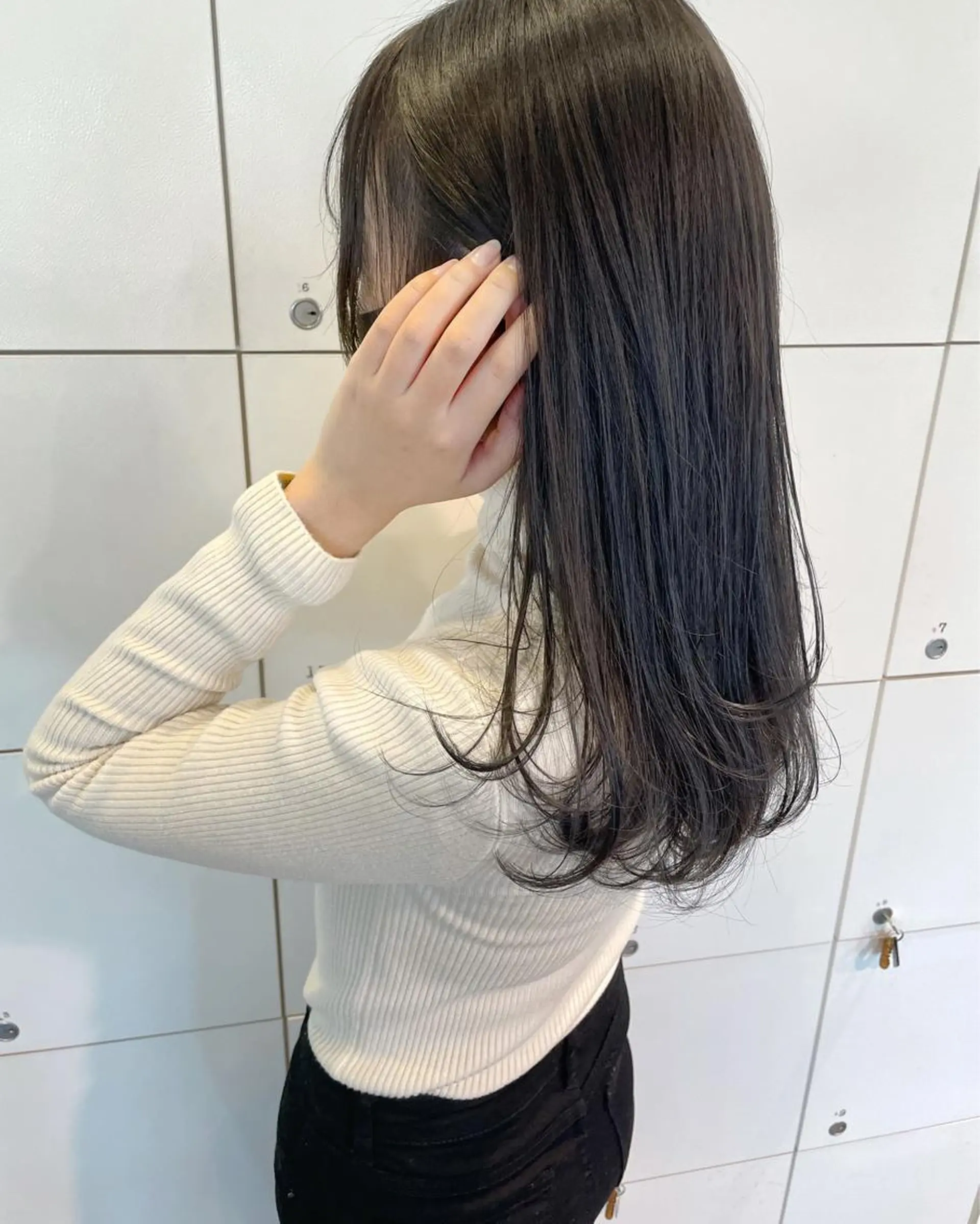 セミロング カラー ヘアアレンジ ヘアカラー 徳永 実沙のヘアスタイル