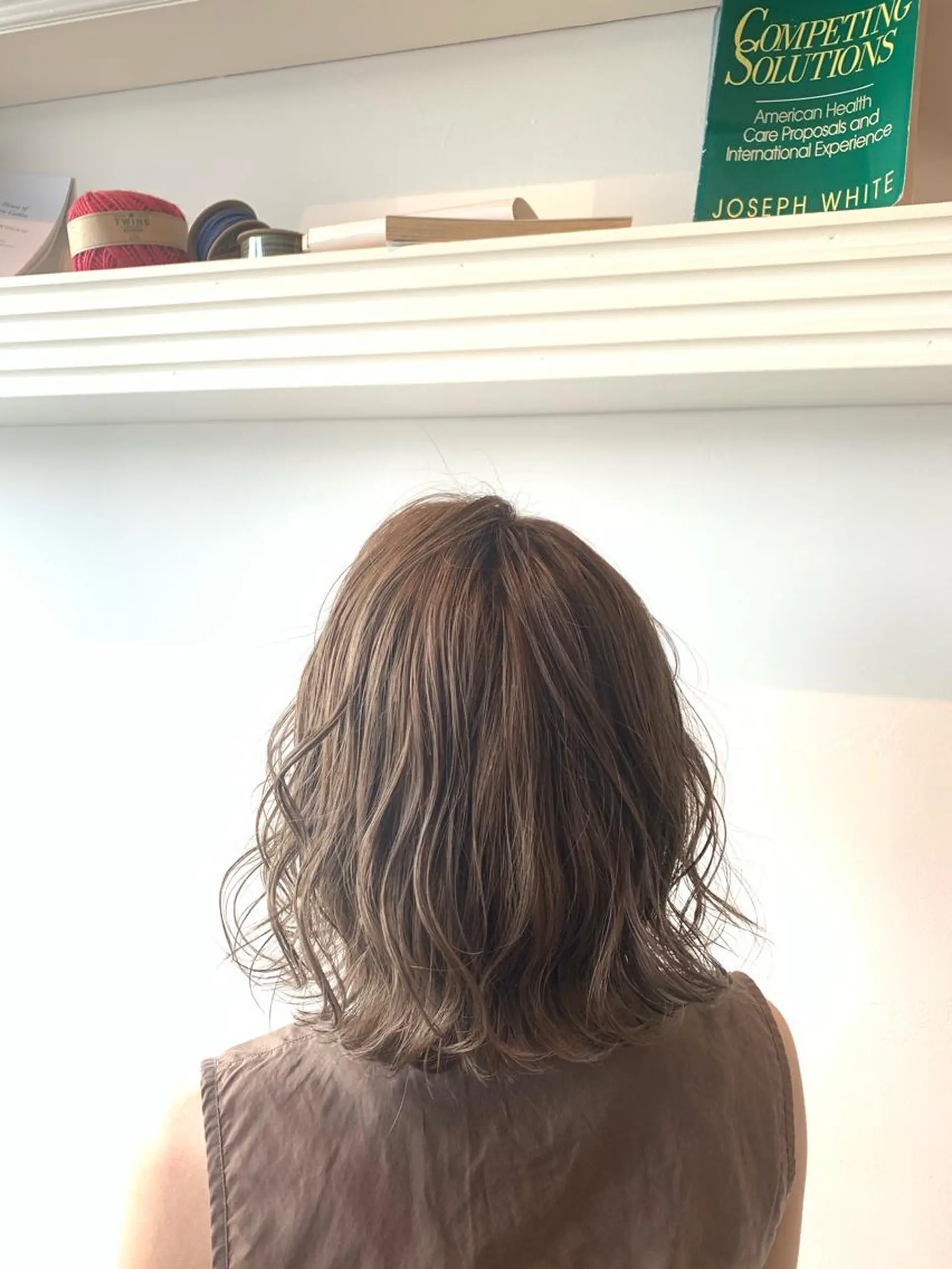 ミディアム アッシュ ヘアカラー トリートメント ヘッドスパ ヘアセット 山口 竣也のヘアスタイル