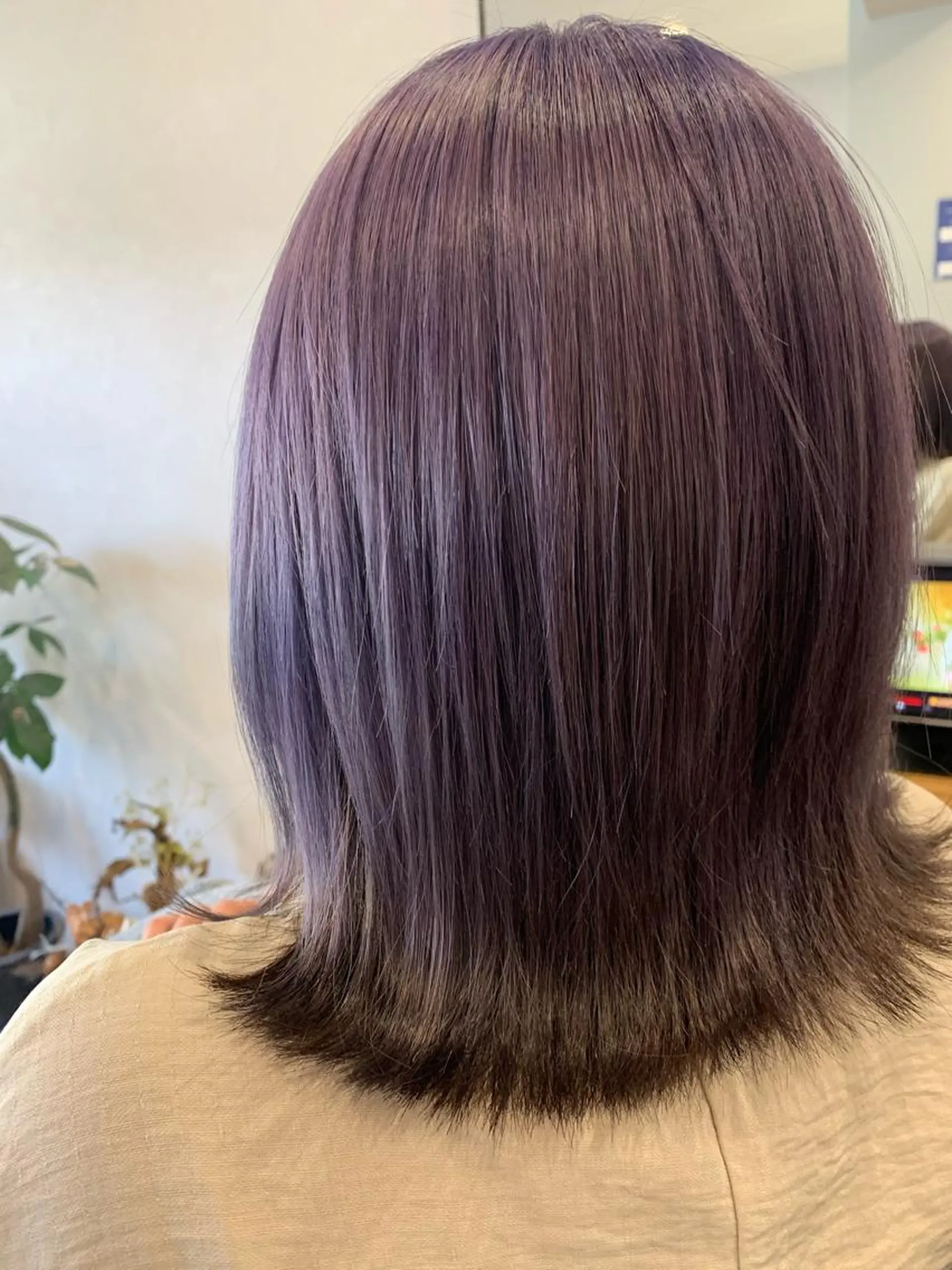 ミディアム カラー ブリーチ ラベンダーカラー ヘアカラー トリートメント hair & spa Nalu所属・hair & spa Naluのヘアスタイル