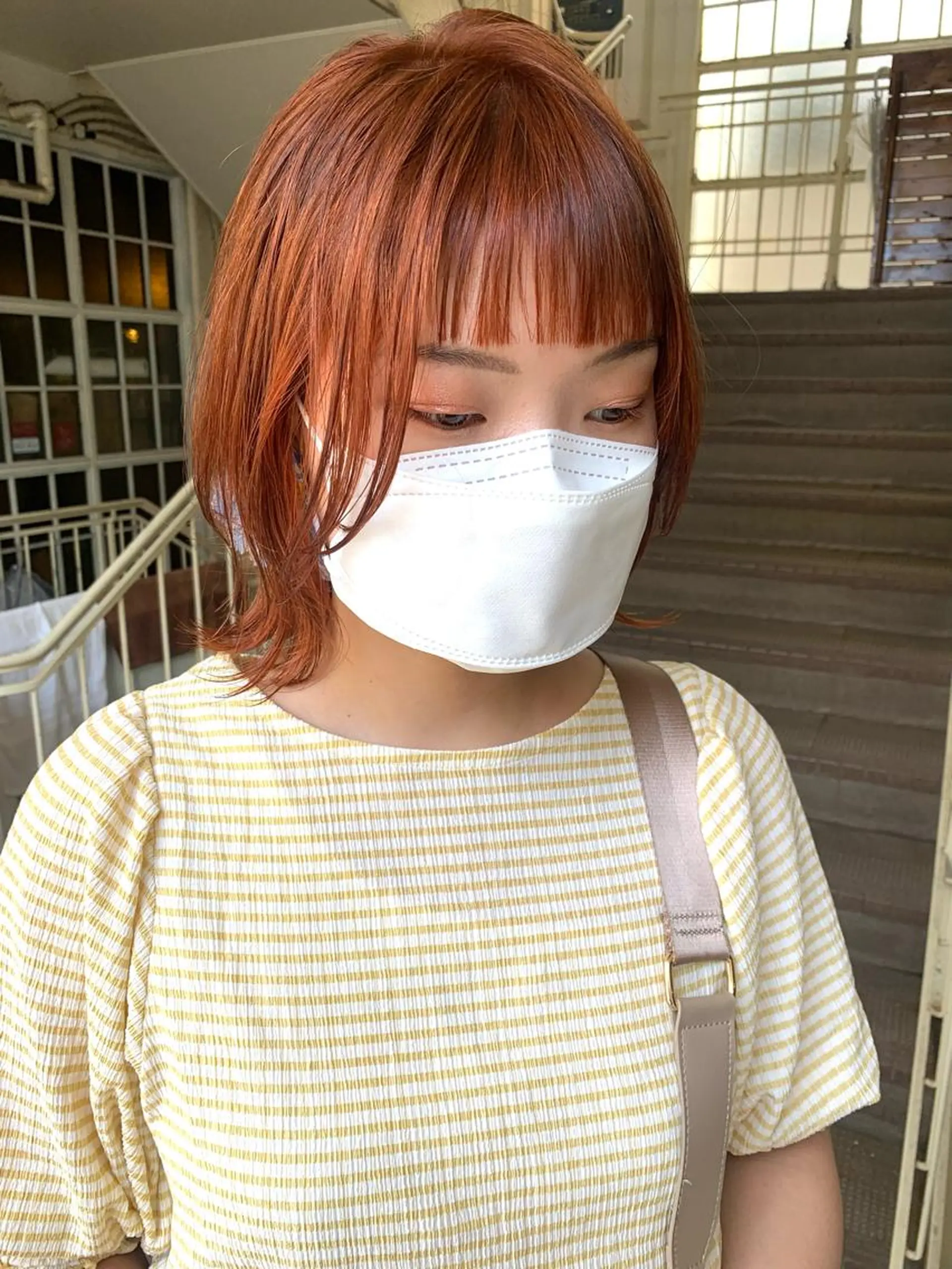 ミディアム カット ヘアカラー トリートメント ヘアセット 🍊 MOEKO🍊のヘアスタイル