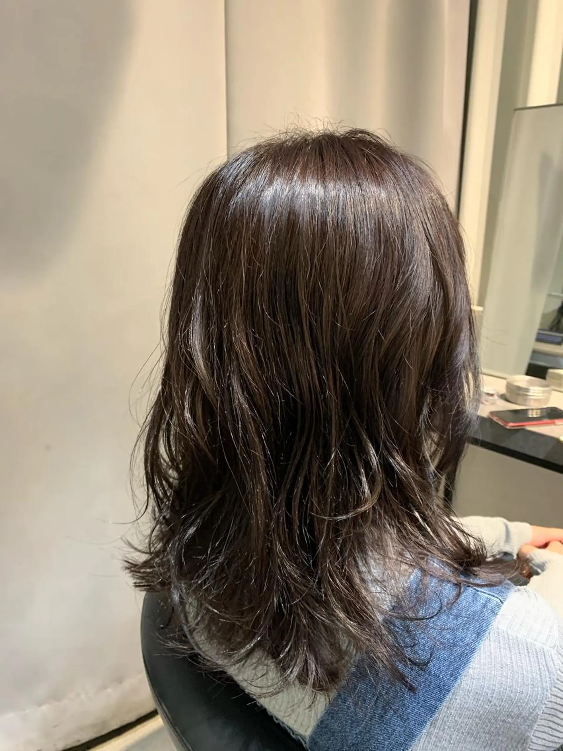ミディアム カラー パーマ カット ヘアカラー トリートメント 🌈艶髪/髪質改善 新宿itouのヘアスタイル
