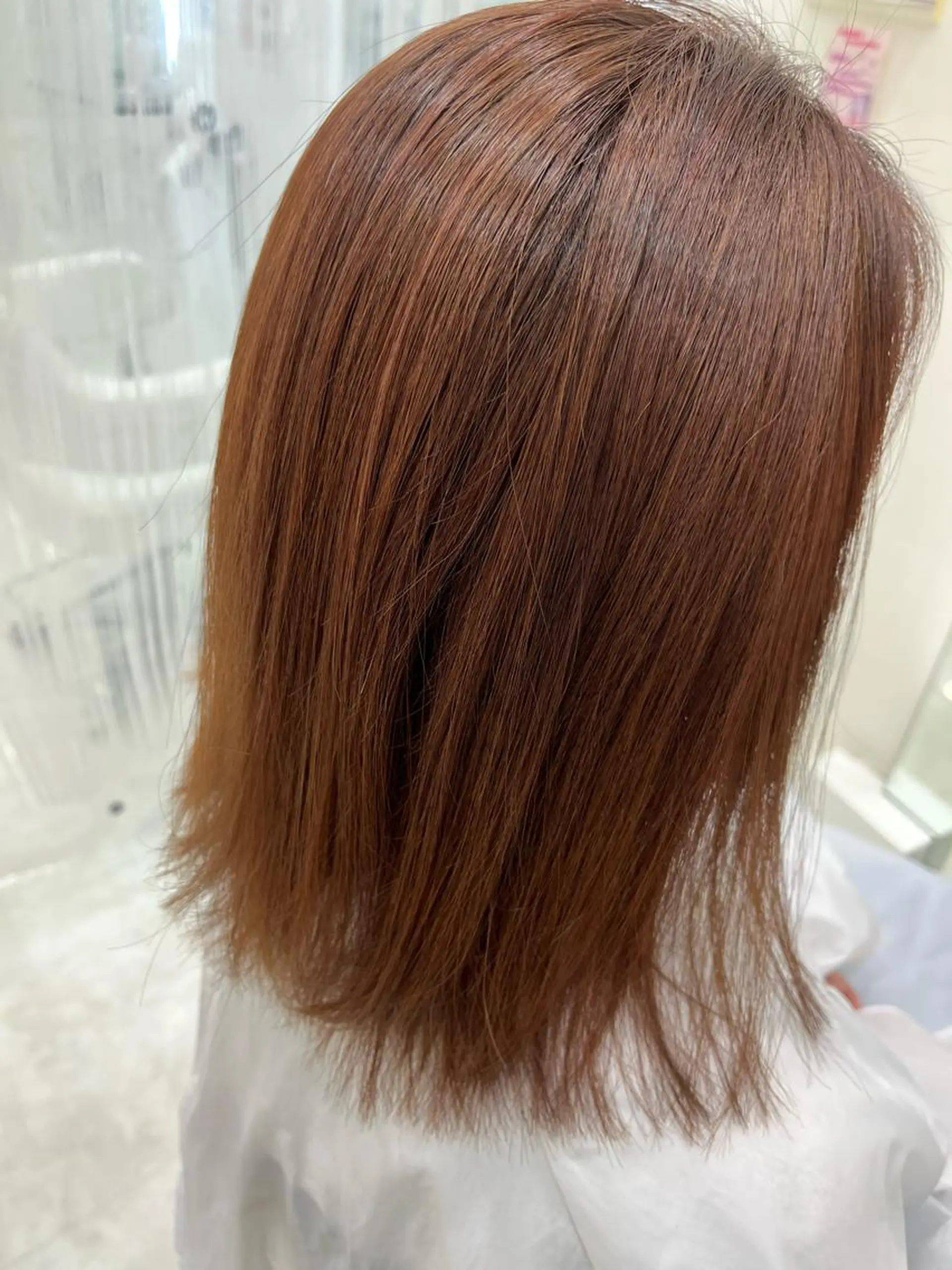 セミロング カラー ベージュカラー ブリーチ ピンクカラー ピンクベージュ カット ヘアカラー hair  Freak所属・山森 大地のヘアスタイル