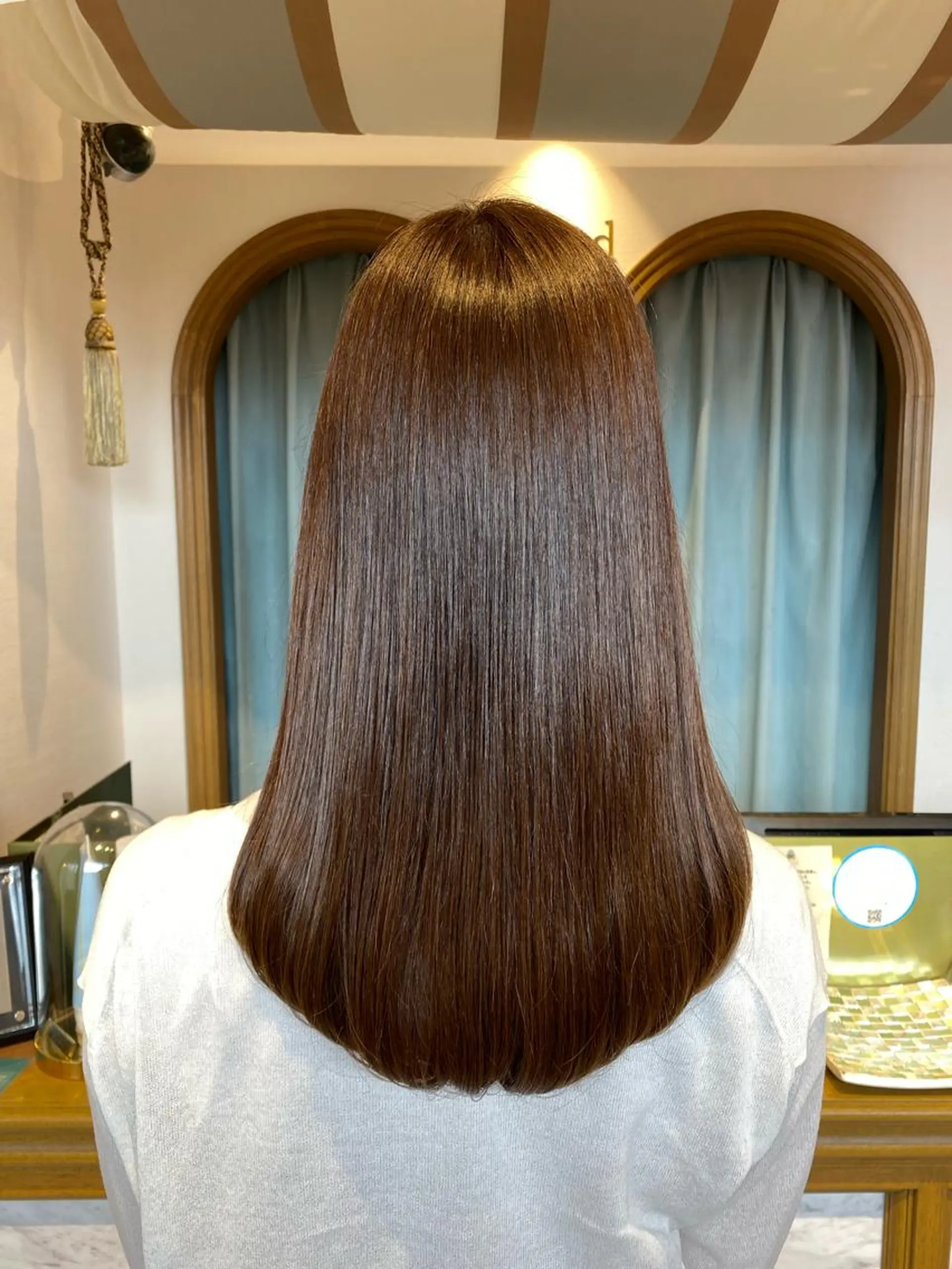ロング カット ヘアカラー トリートメント 韓国ヘア/レイヤー/ 髪質改善🫧西田のヘアスタイル