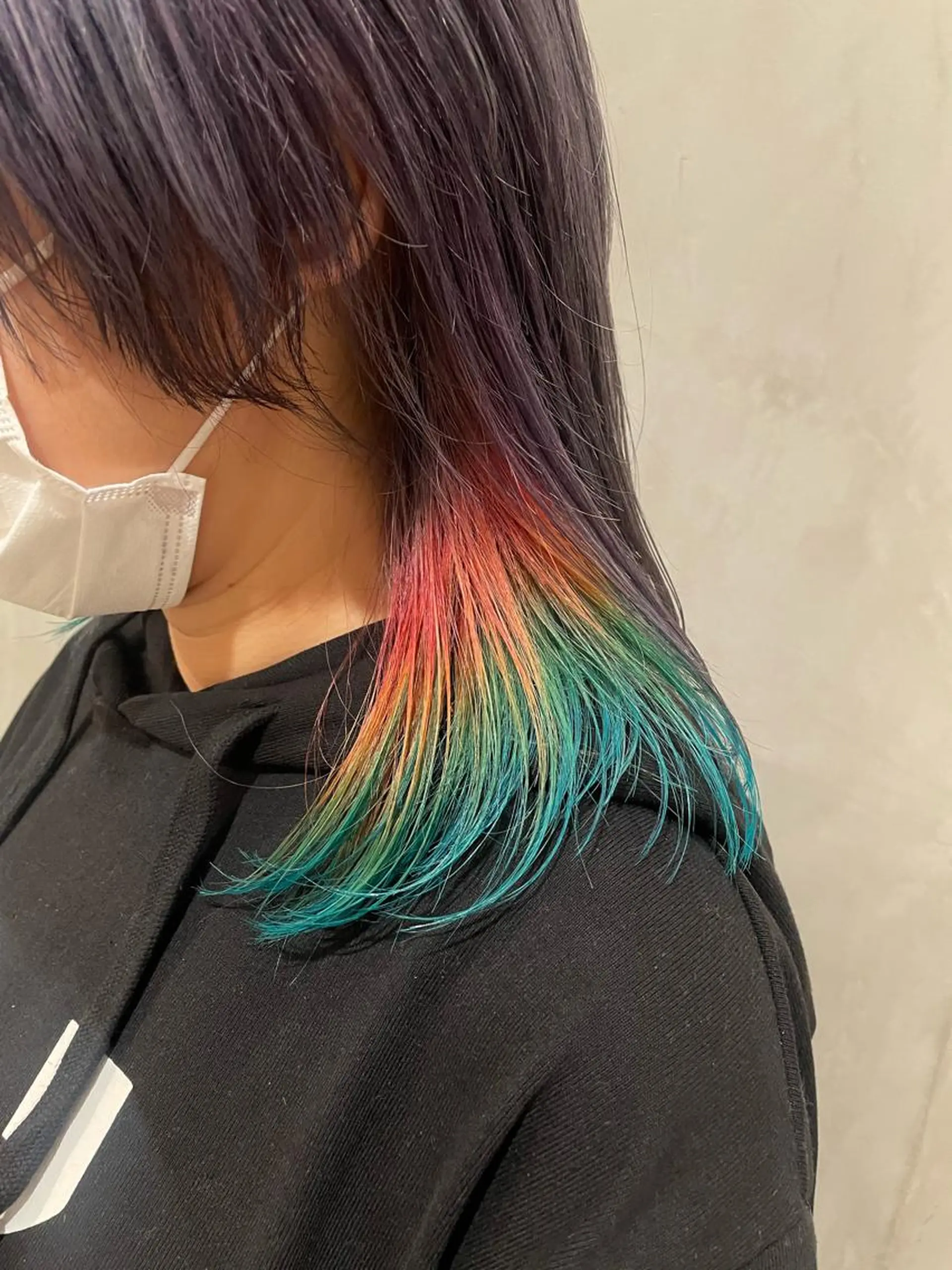 ミディアム カラー カット ヘアカラー トリートメント 優 作のヘアスタイル