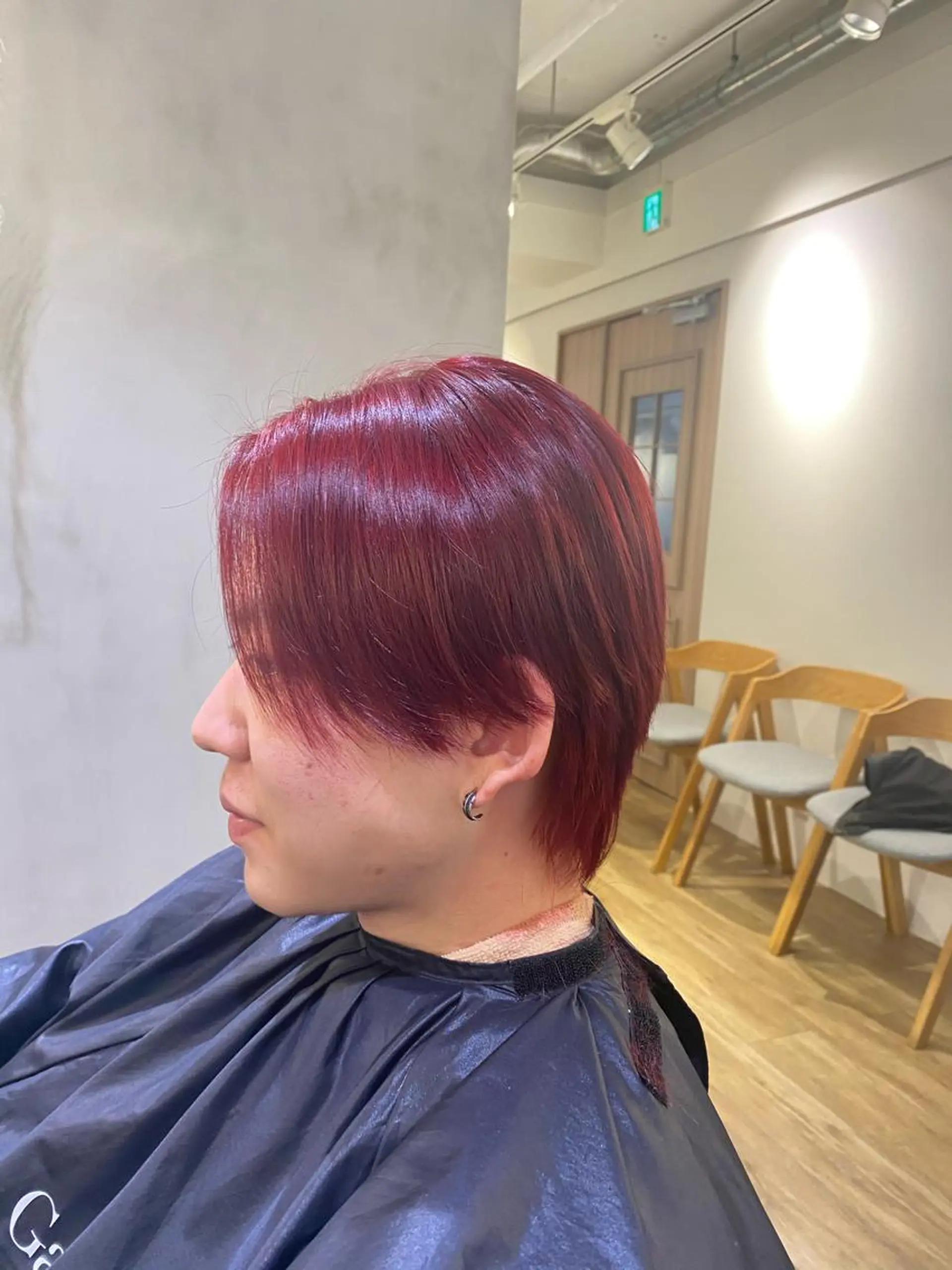 カラー メンズ メンズ韓国風 マッシュウルフ マッシュ メンズウルフカット ウルフカット カット ヘアカラー トリートメント 🌟ショート/シ ョートボブ/岡田🌟のヘアスタイル