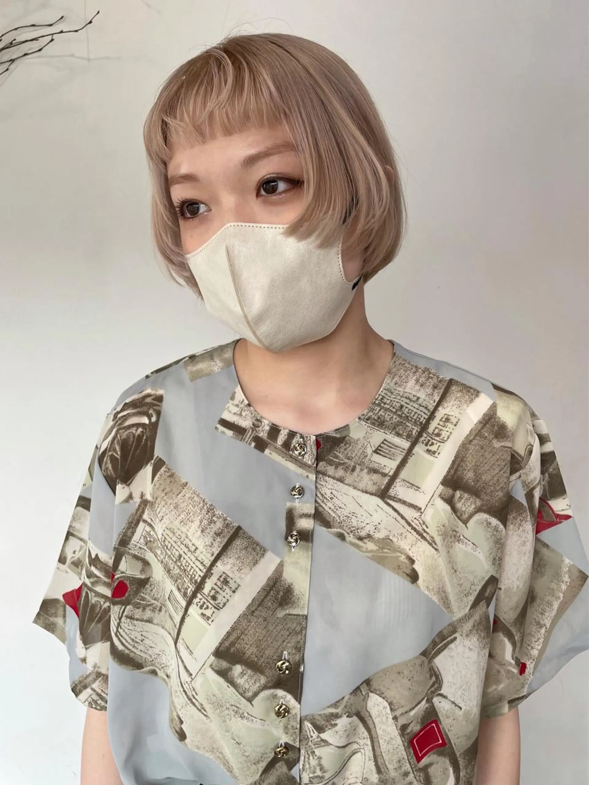 ショート カラー silo所属・silo MOKA 顔周りカット🦦のヘアスタイル