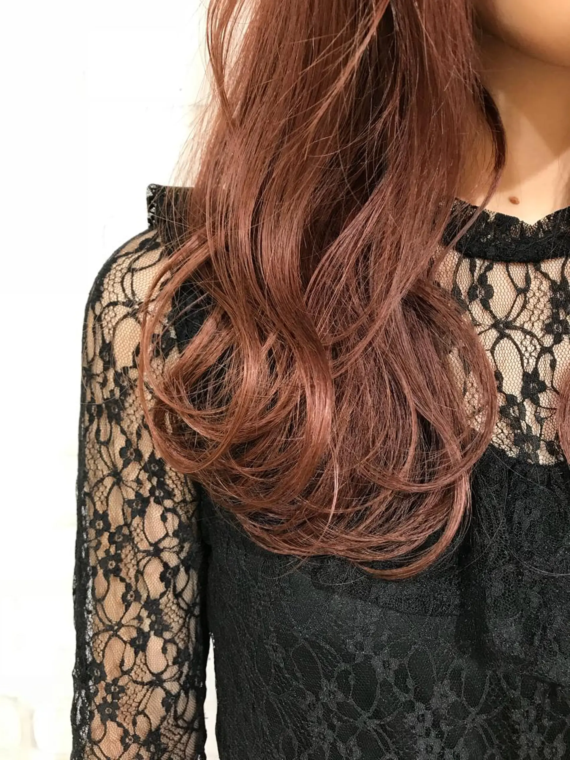 セミロング ハイライト エクステ（レミー毛） NINEのヘアスタイル