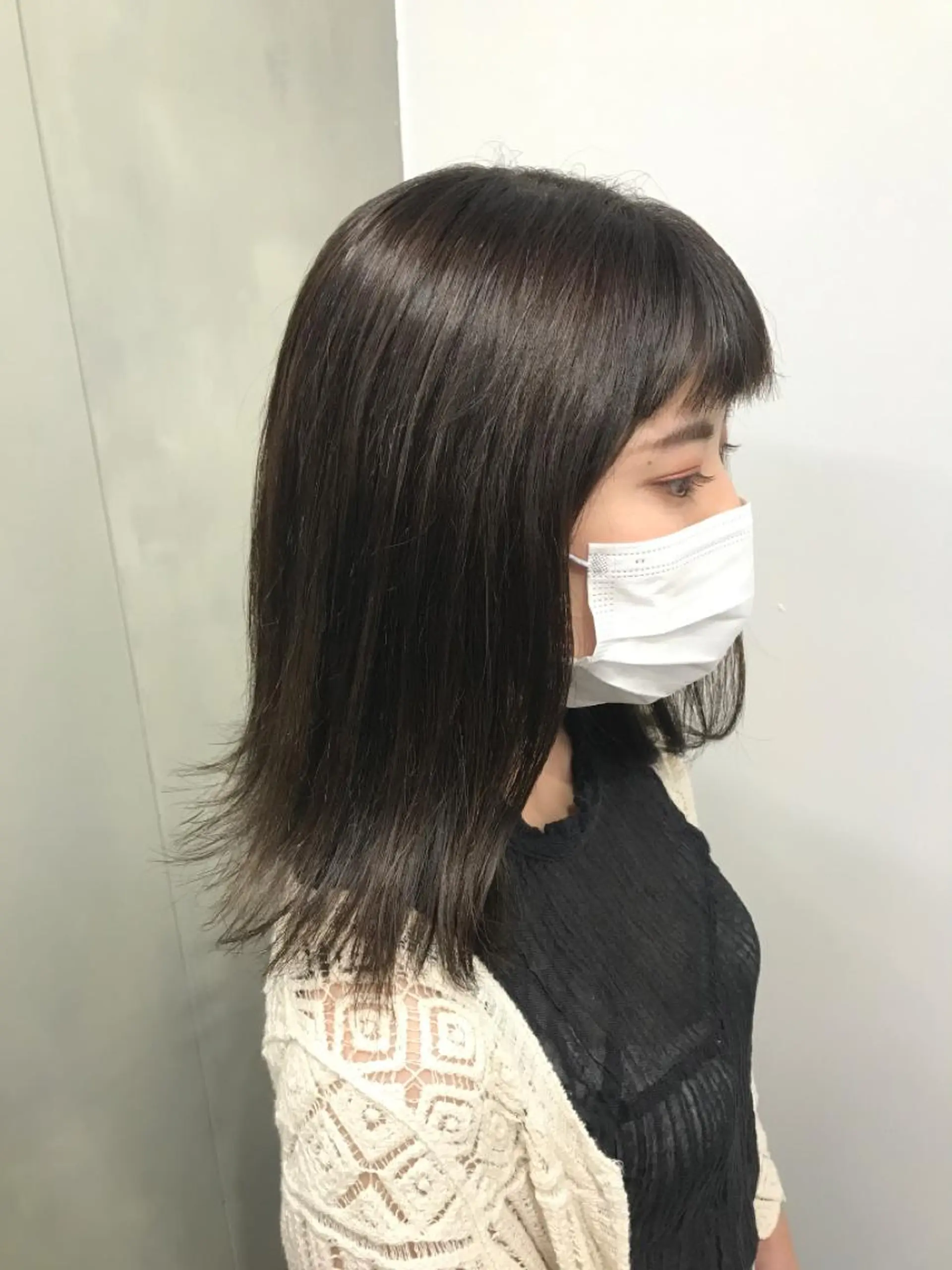 ミディアム カラー 透明感カラー グレージュ イルミナカラー カーキグレージュ カット ヘアカラー トリートメント ショート/グレージュ 鈴木春樹のヘアスタイル