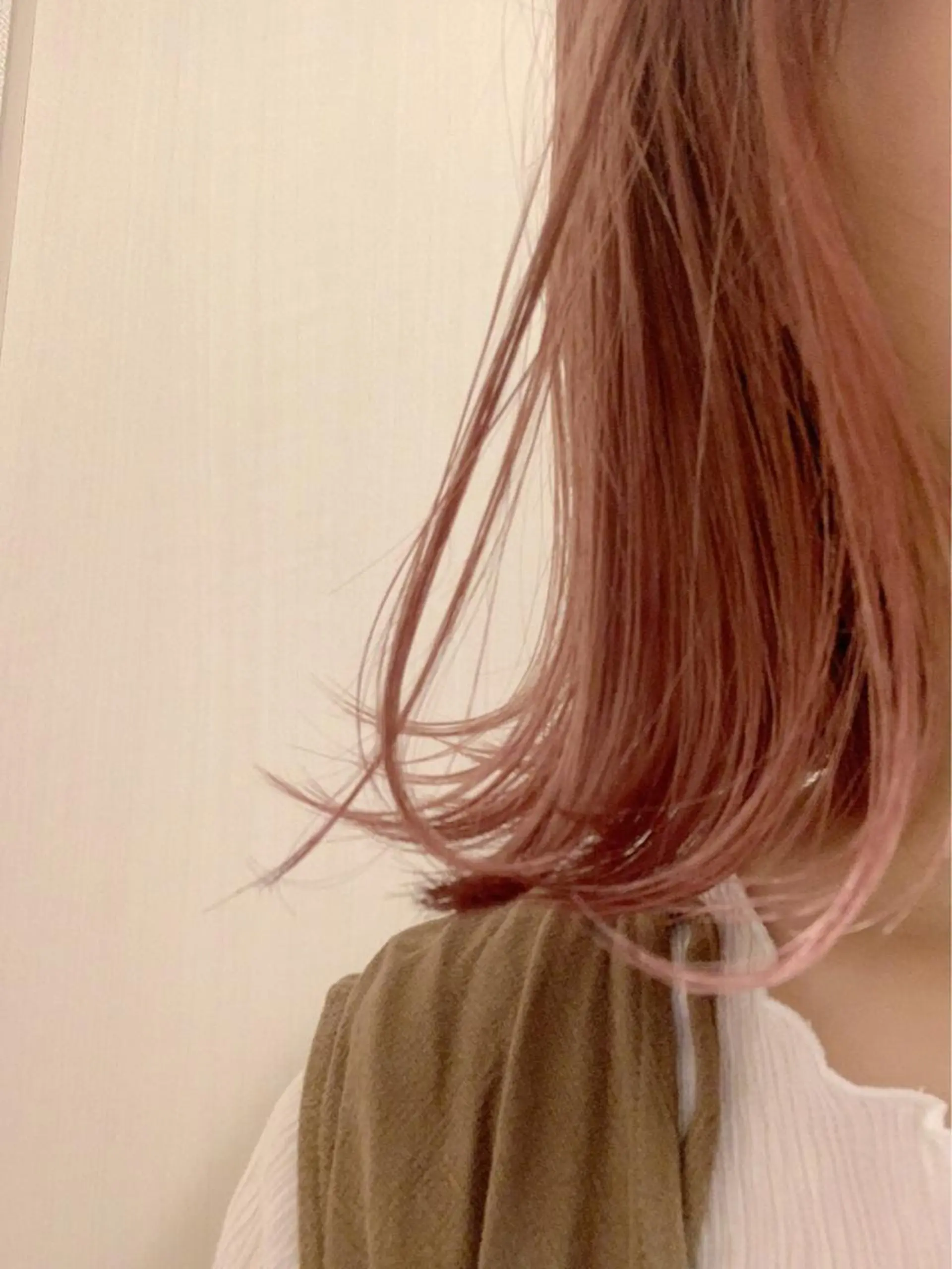 ミディアム カラー ブリーチ/美髪矯正 垢抜けヘア/そらのヘアスタイル