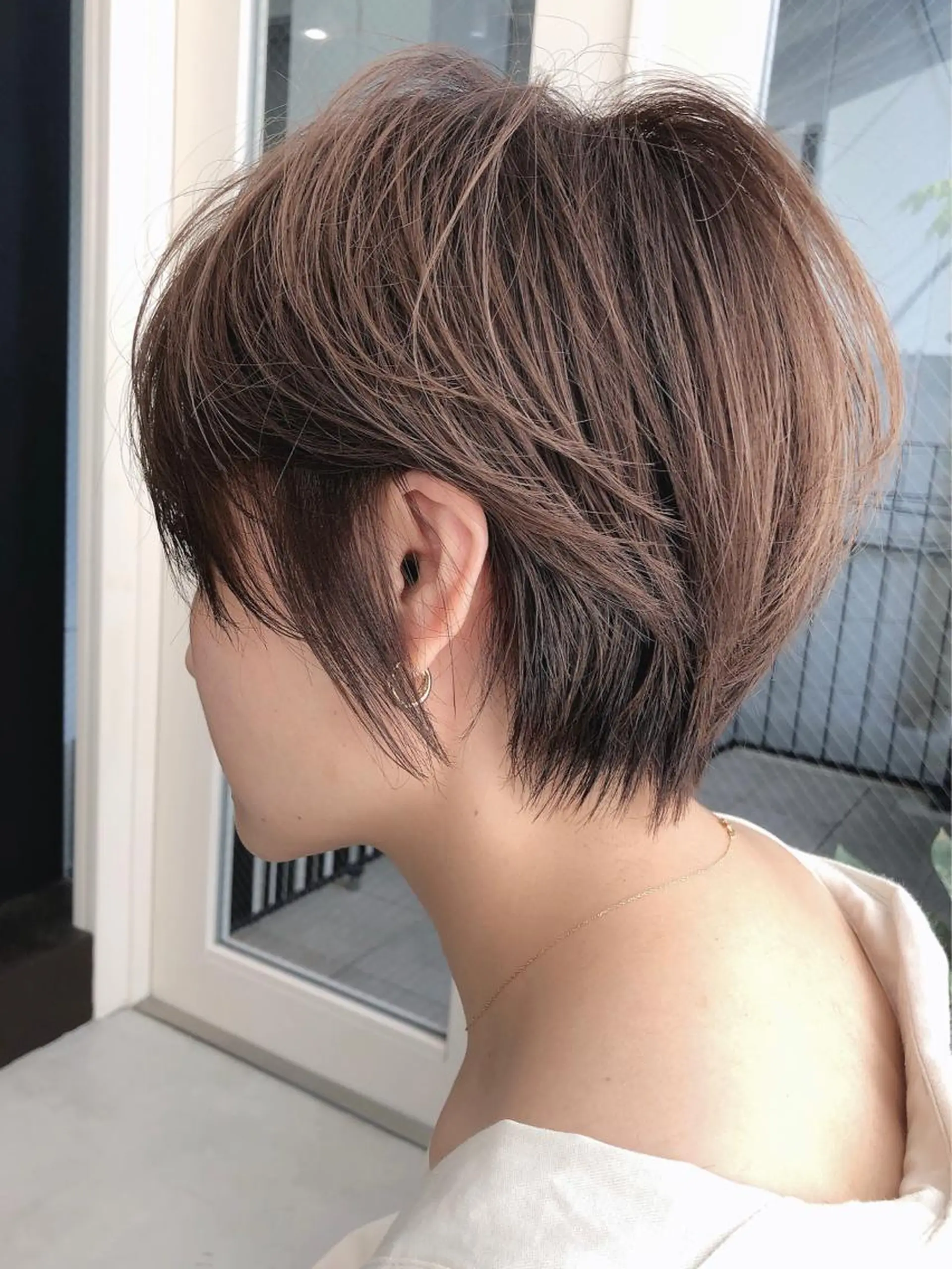 ショート ショートヘア neaf六本木所属・韓国風レイヤー ショート/犬塚 優介のヘアスタイル