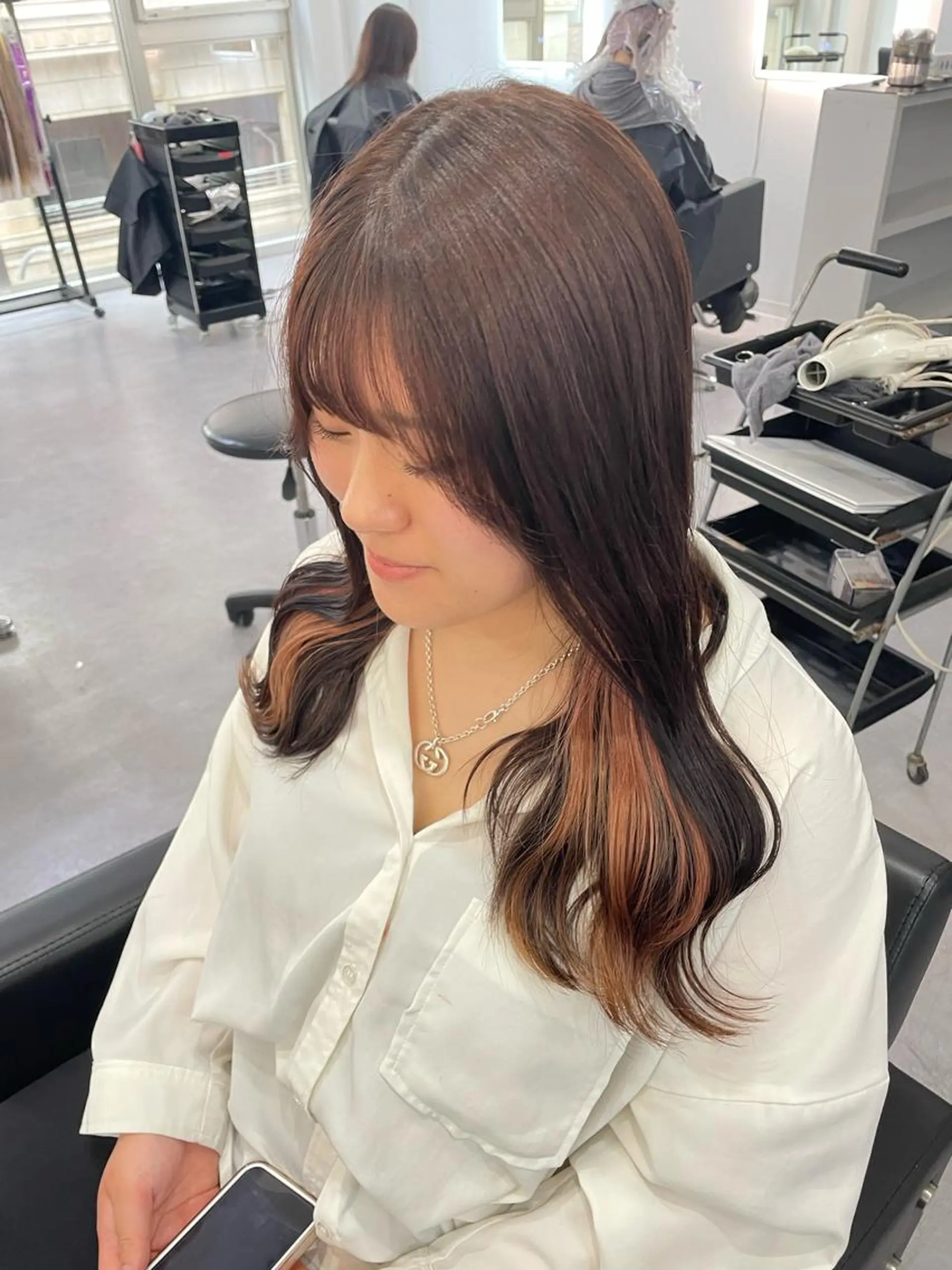 ロング カラー ヘアアレンジ メンズ メンズブリーチ メンズハイトーン ベージュカラー ブリーチ ケアブリーチ ヘアカラー Cielro【 シェイロ 】所属・Cielro/ダブル カラー/西田咲希のヘアスタイル