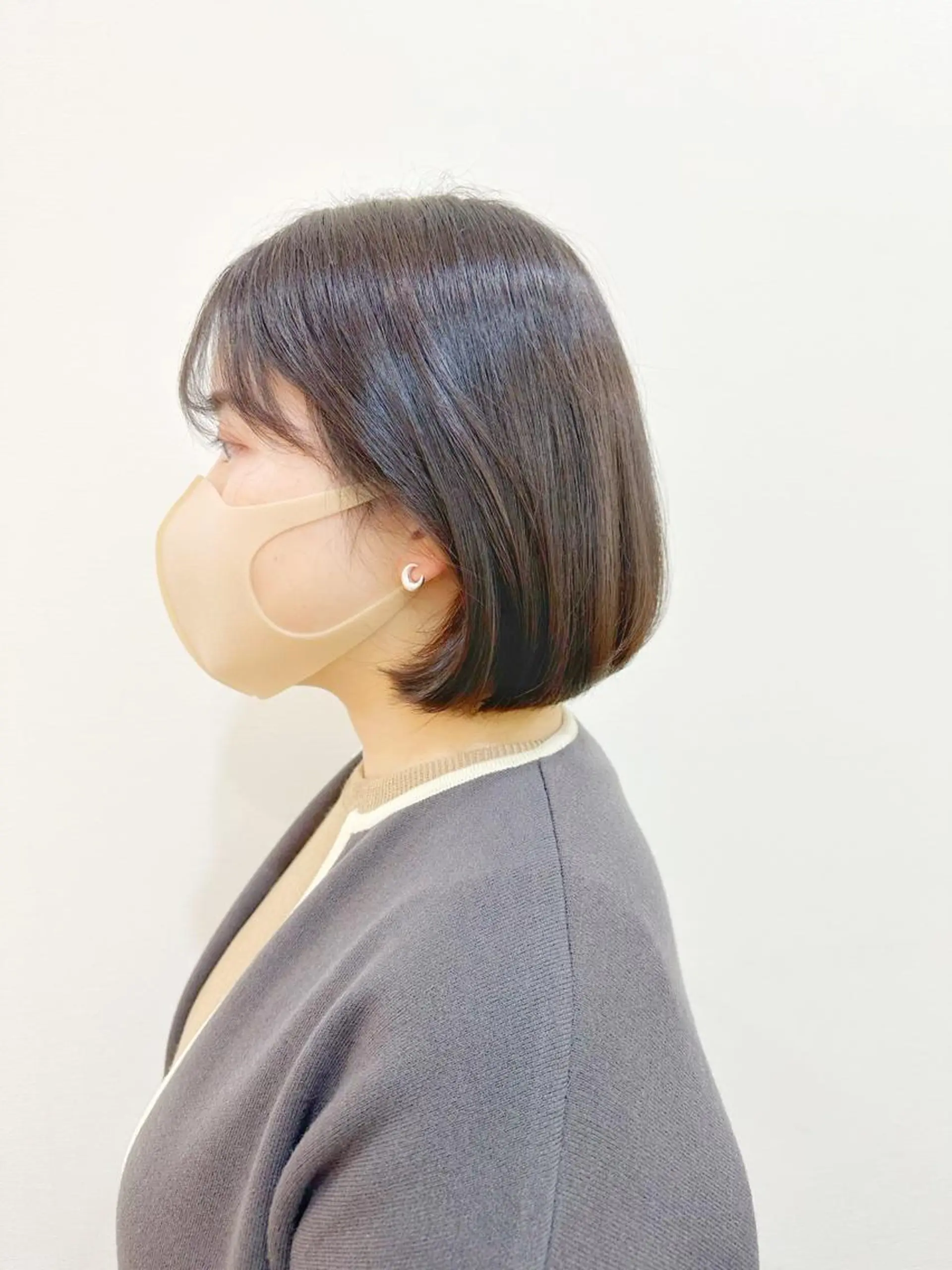 ショート カラー ショートボブ ハンサムショート 丸みショート アディクシーカラー ボブ カット トリートメント newline銀座所属・銀座ショート/ 大人ショート/金子涼のヘアスタイル