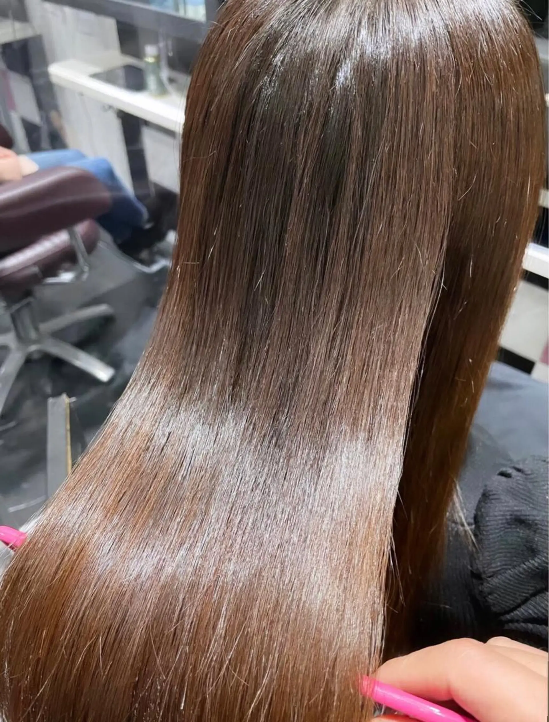 ロング 縮毛矯正 縮毛矯正 トリートメント 艶髪モテヘア ♡tomimaのヘアスタイル