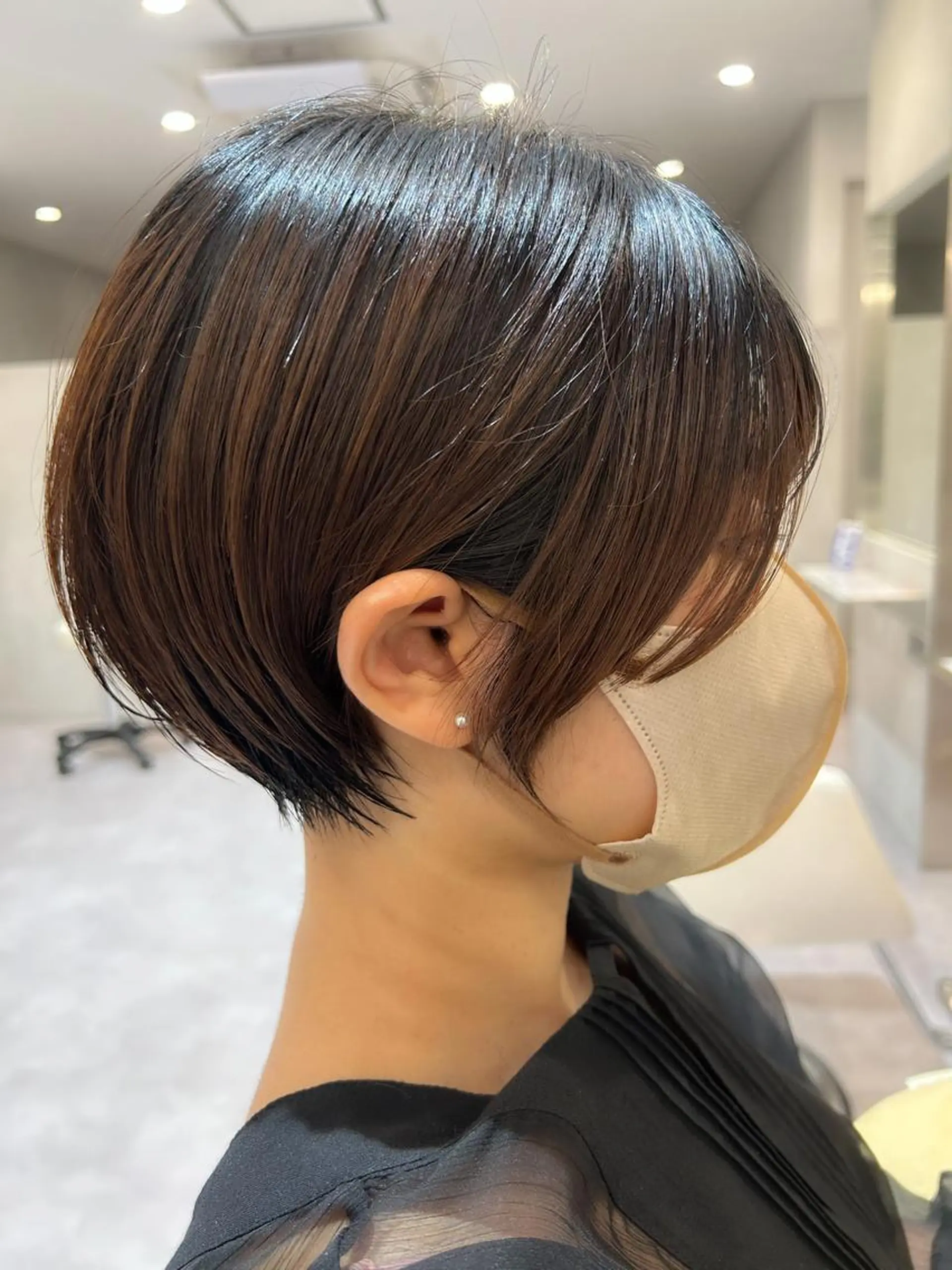 ショート カット 縮毛矯正 トリートメント lmu by if所属・久保 亮太のヘアスタイル
