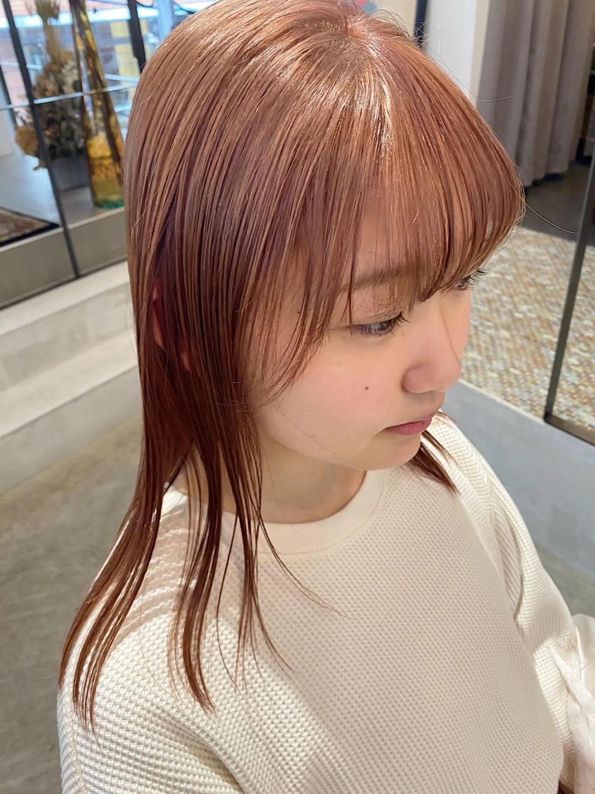 ロング カラー ベージュカラー ブリーチ Pros所属・nana/レイヤー /酸性ストレートのヘアスタイル