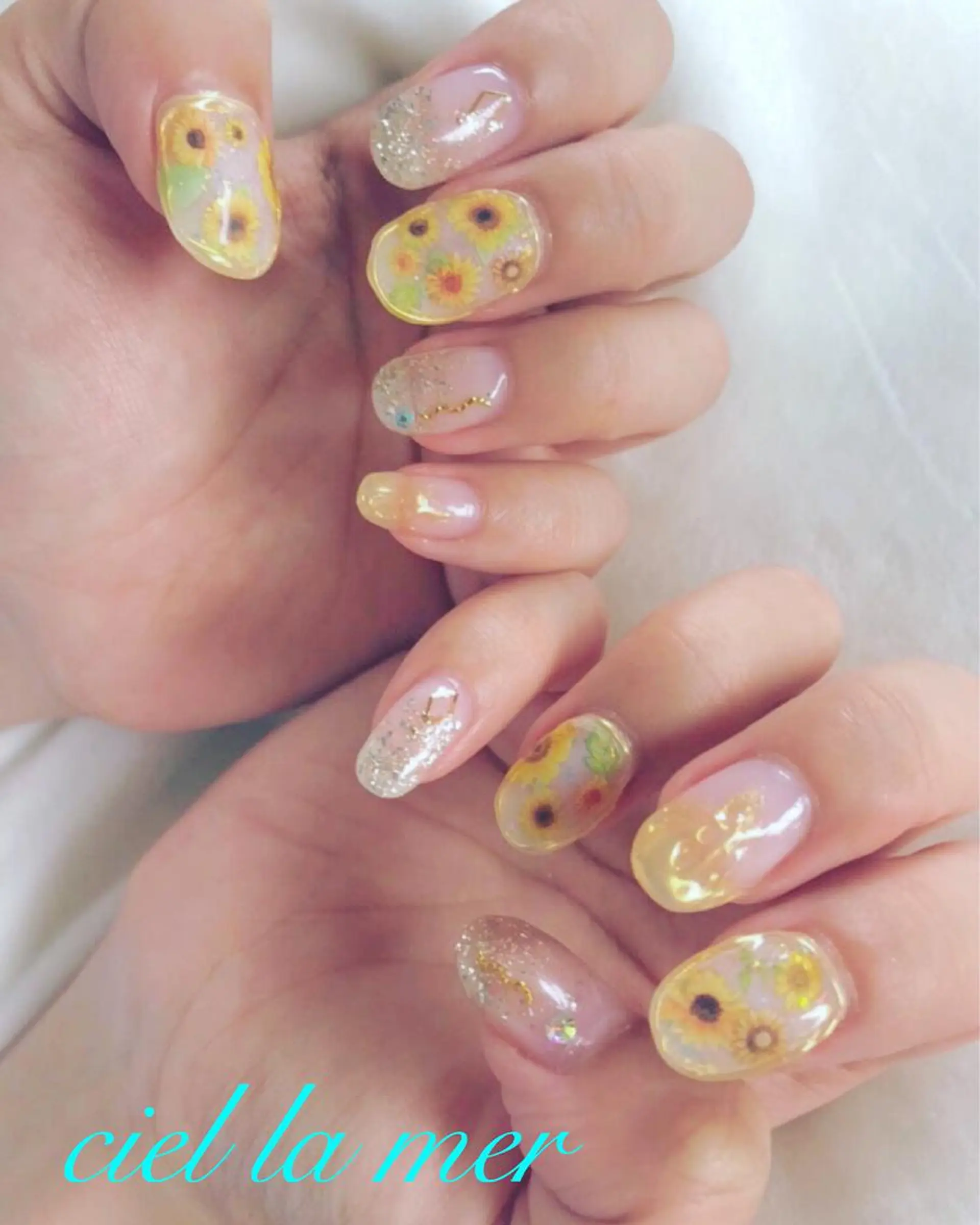 ネイル ハンドネイル フットネイル ciel la merのネイルデザイン