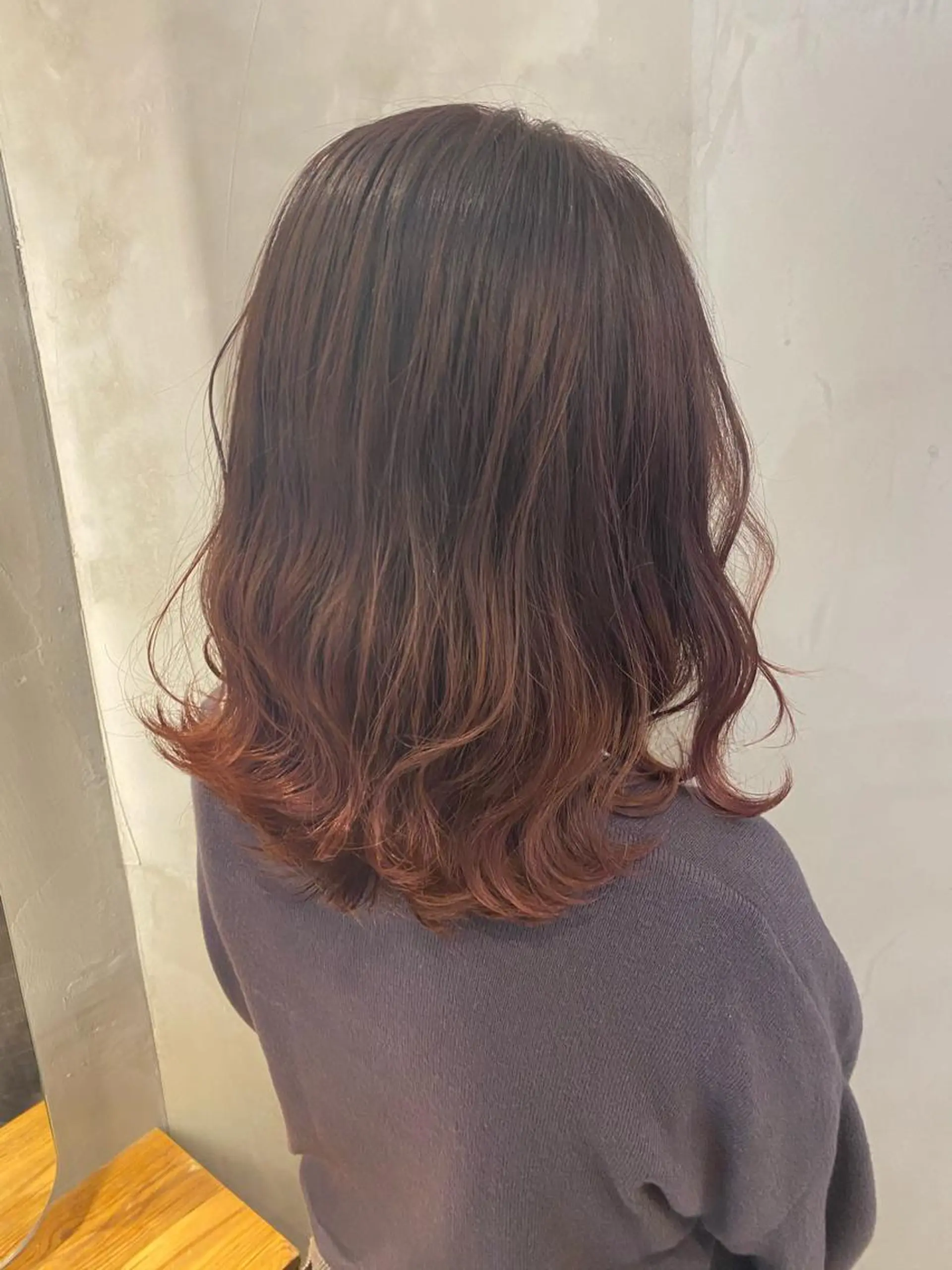 ミディアム カット ヘアカラー トリートメント 顔周りcut・ご相談 ＝新宿しずく🇰🇷のヘアスタイル