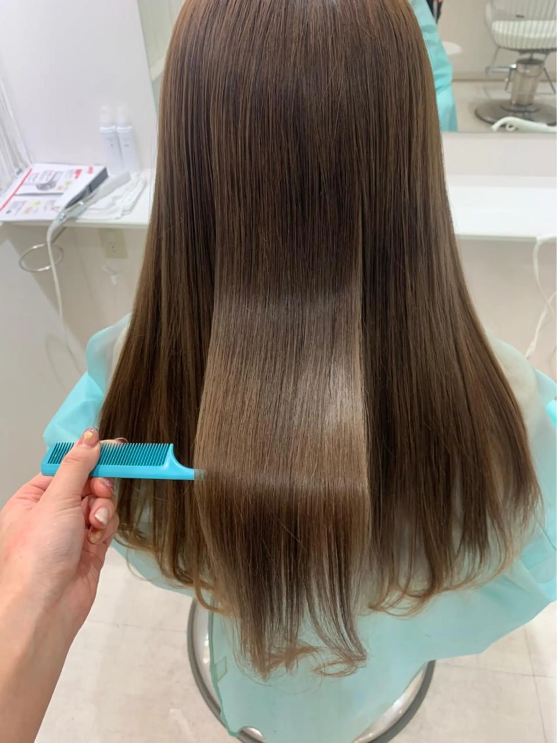 ロング カラー ヘアアレンジ 髪質改善 トリートメント 酸熱トリートメント GO TODAY  SHAiRE SALON岡山所属・Sana/ 耳ツボ/インナーのヘアスタイル