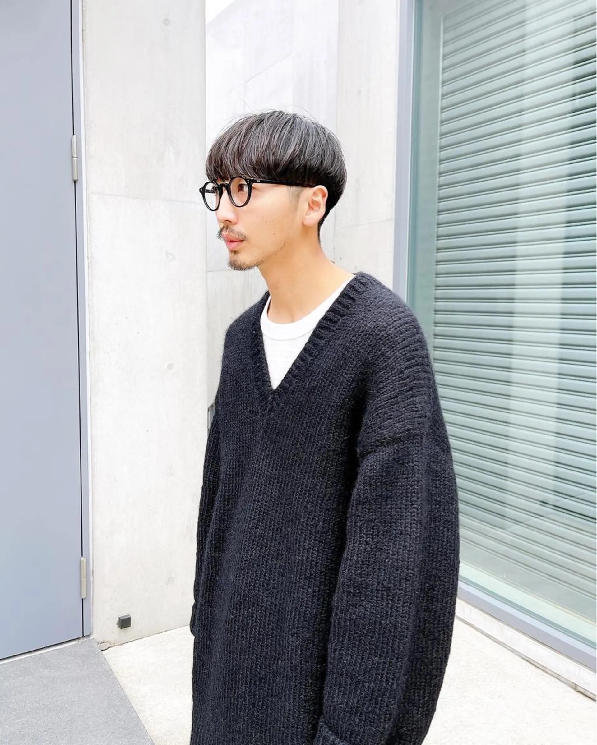 ショート パーマ メンズ マッシュ カット トリートメント メンズパーマ タカキリョウのヘアスタイル