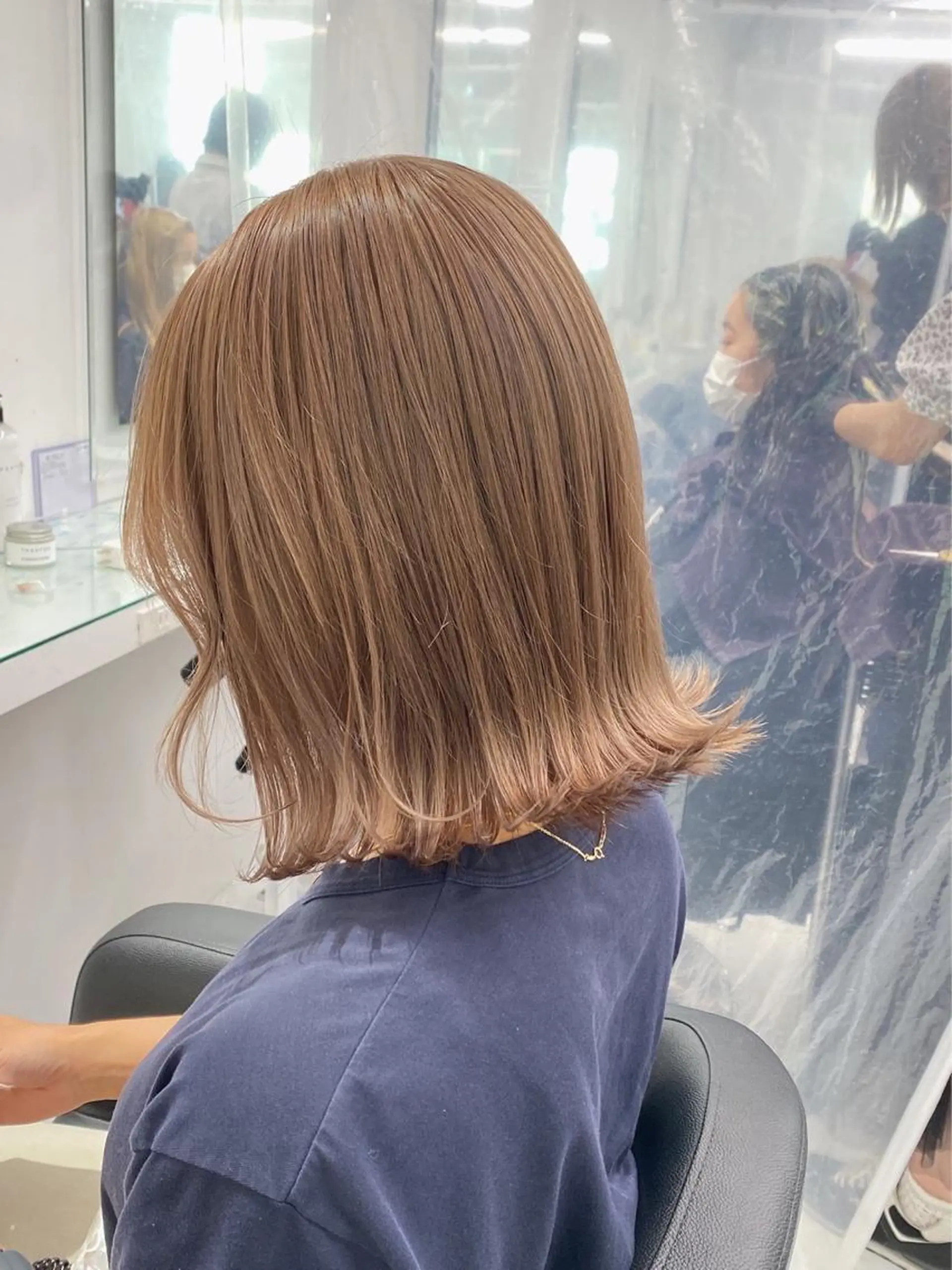 ショート トレンドモテカラー 🩷色落ちまで可愛くのヘアスタイル