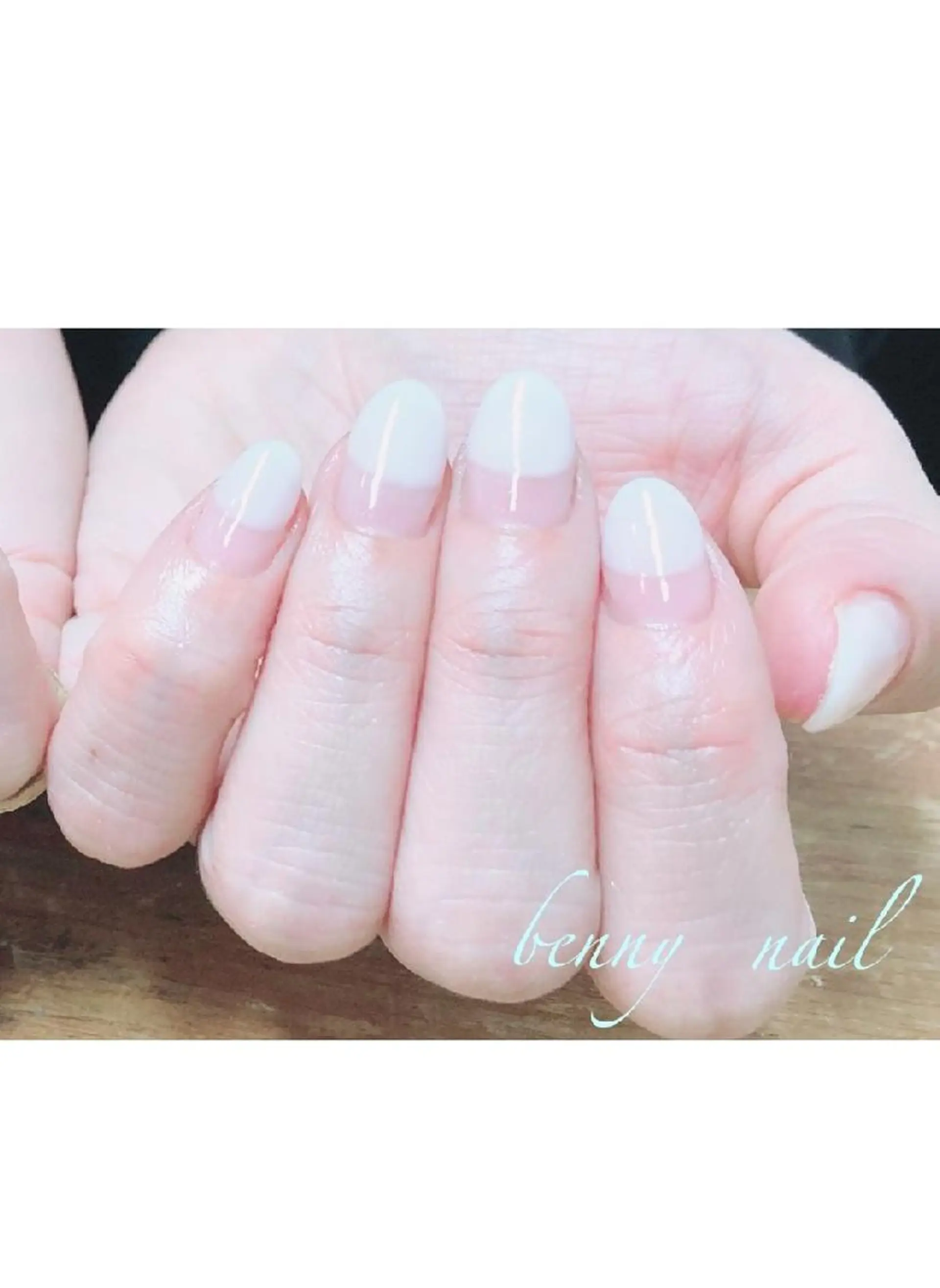 ネイル フレンチネイル 最終受付23時半 benny nailのネイルデザイン