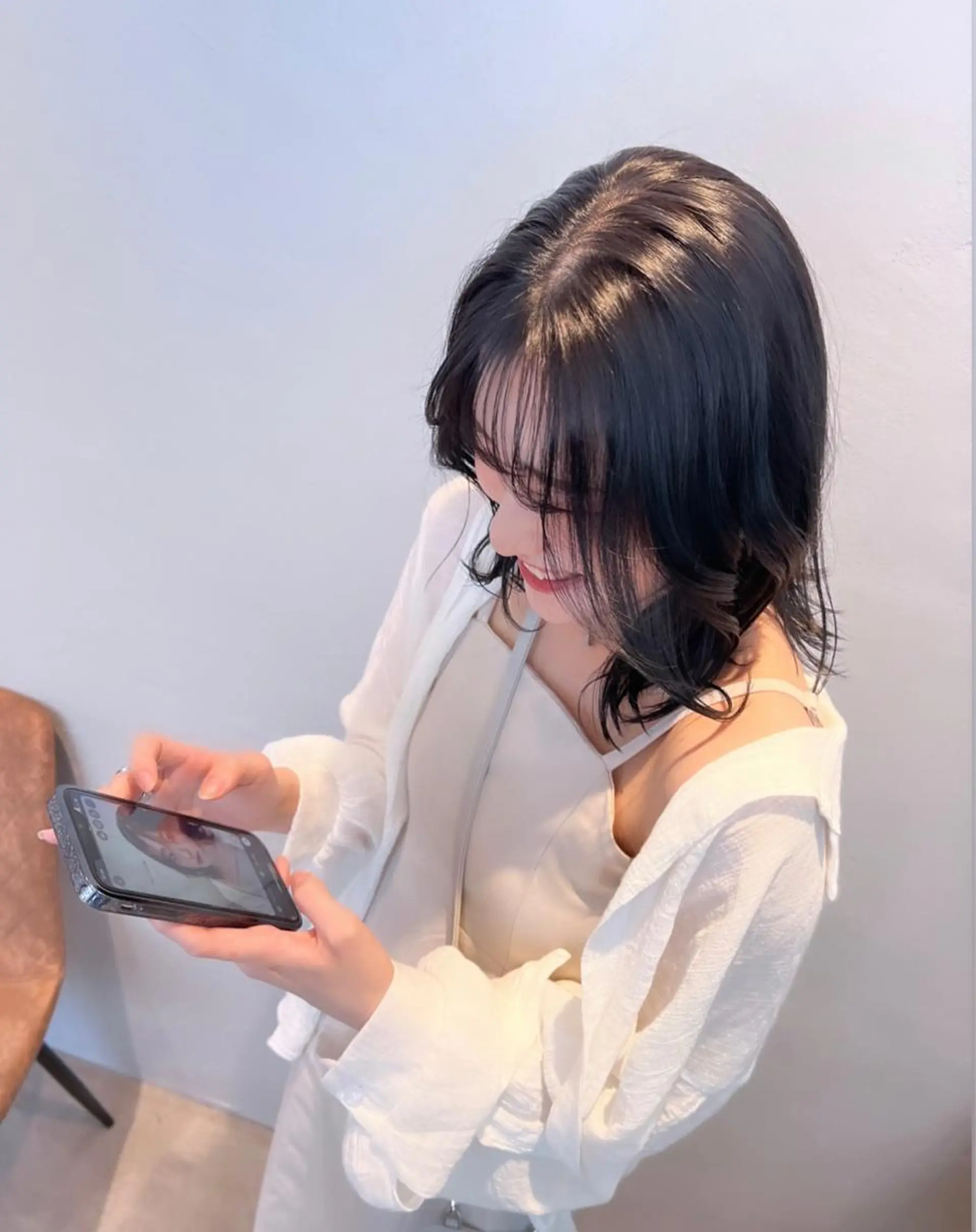 ショート カラー ダン/メンズ/ 顔周り×透明感カラーのヘアスタイル