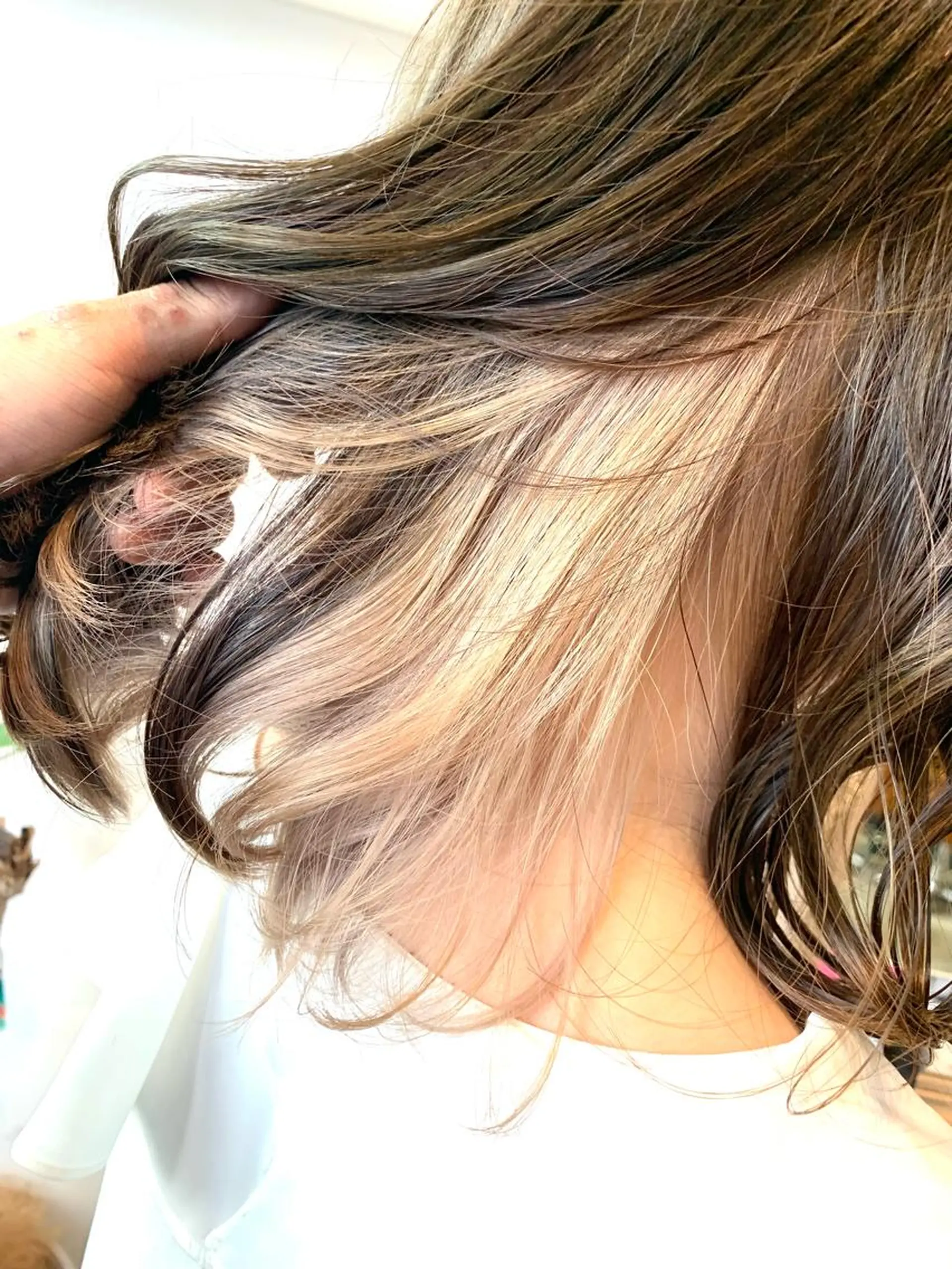 ミディアム アッシュ ヘアカラー トリートメント ヘッドスパ ヘアセット 山口 竣也のヘアスタイル