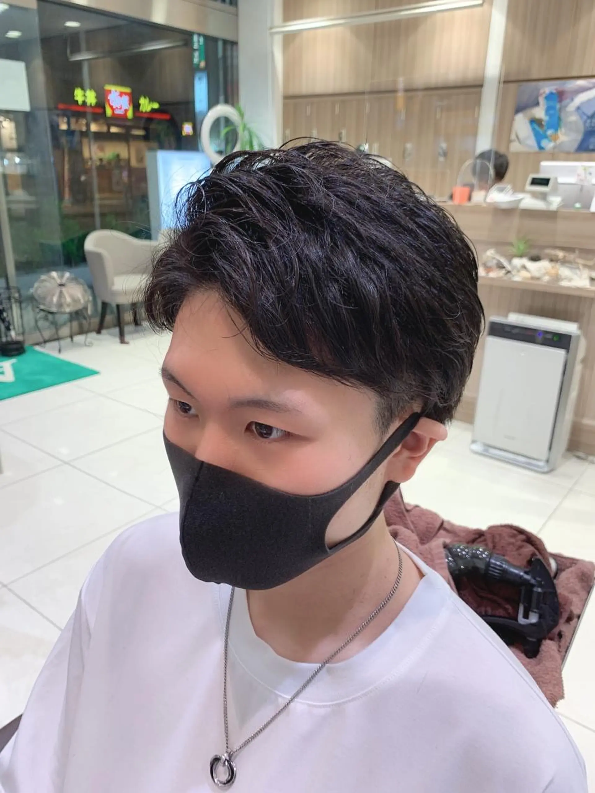 ショート メンズ カット パーマ 髪質改善・ストレート ‪✂︎‬東 大珠✂︎のヘアスタイル