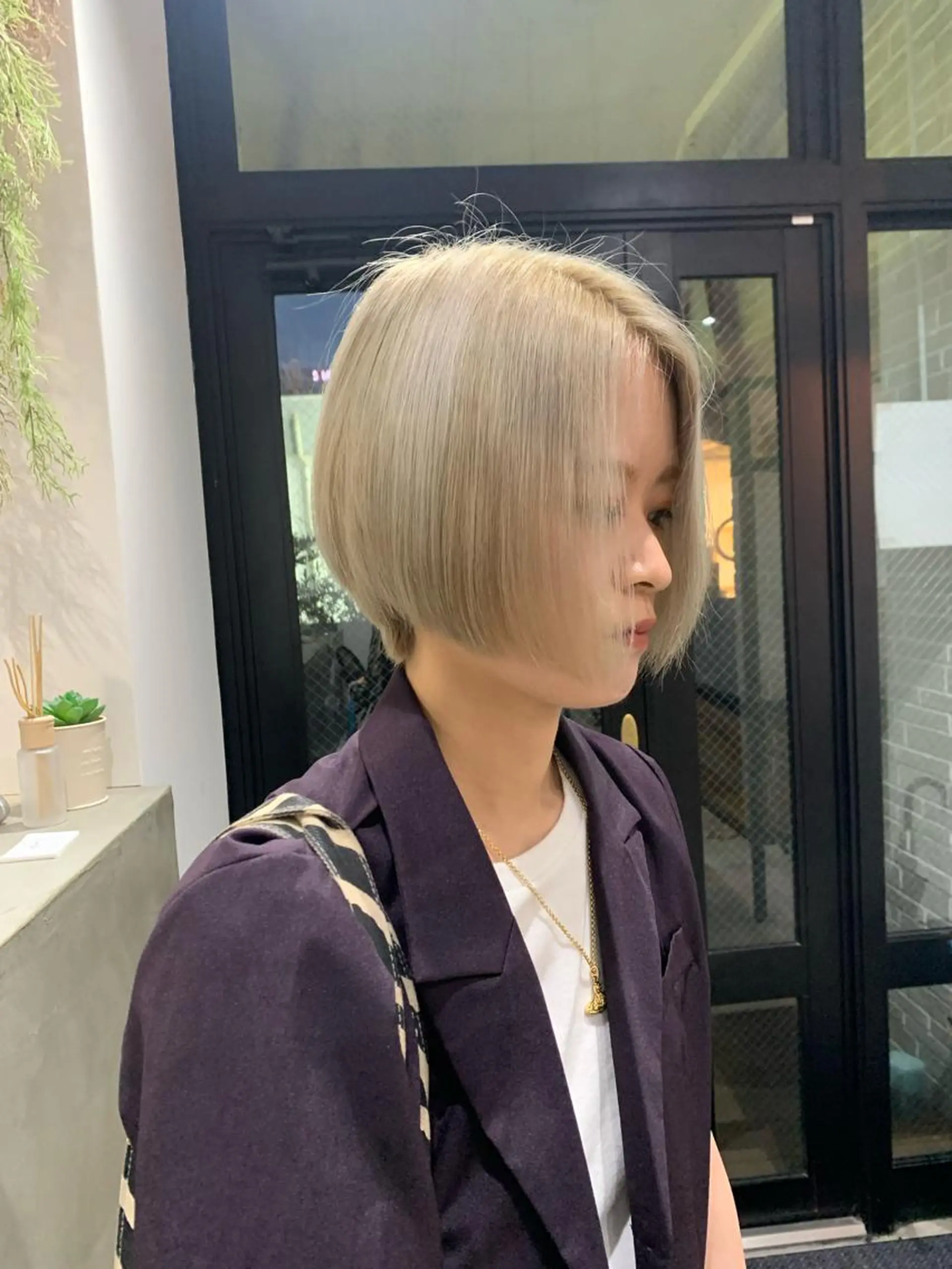 ショート カラー ヘアアレンジ ヘアカラー kei﹏ ﹏ ✄ zina博多のヘアスタイル