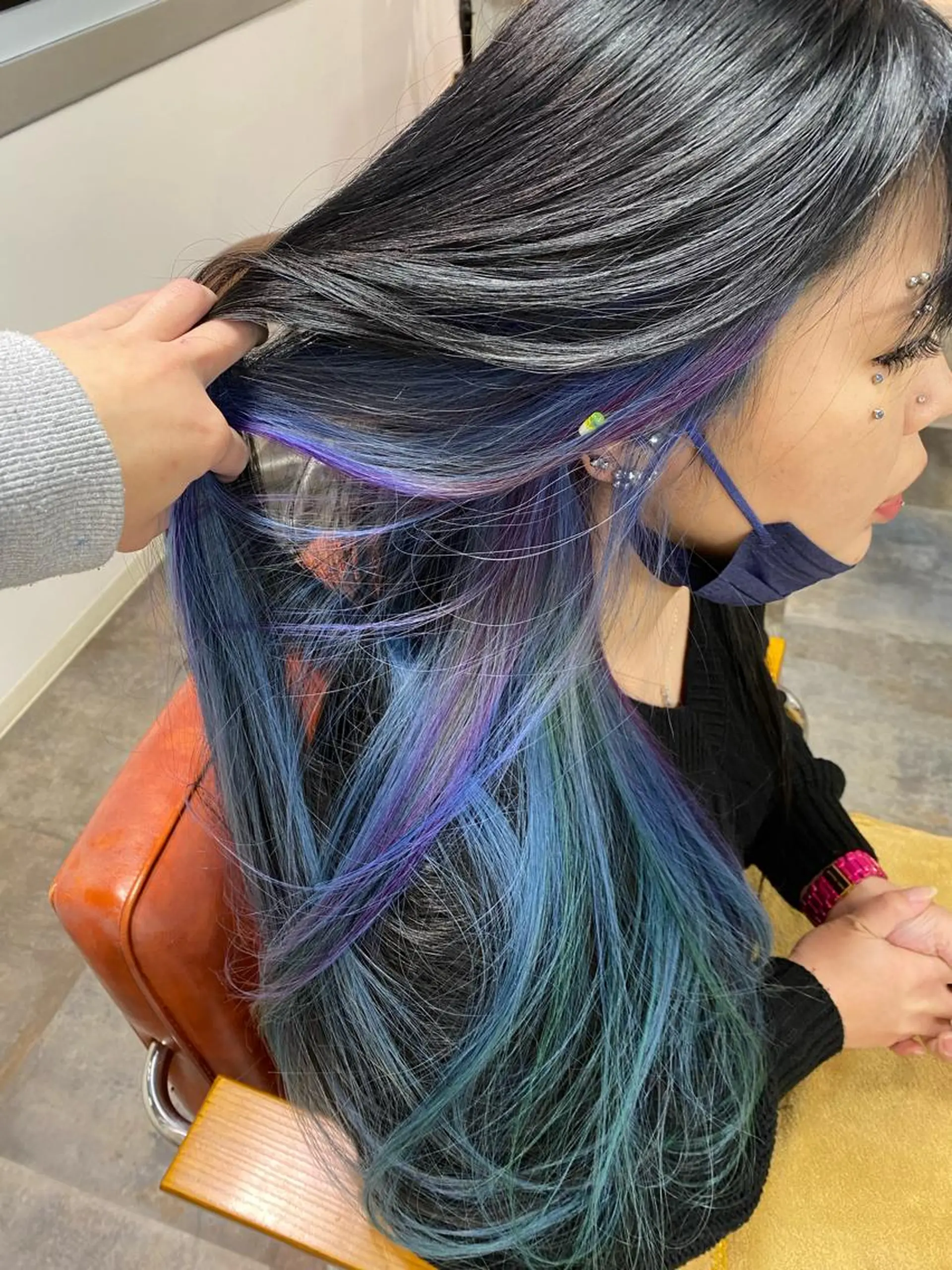 ロング ハイトーンボブ Mizuki.のヘアスタイル