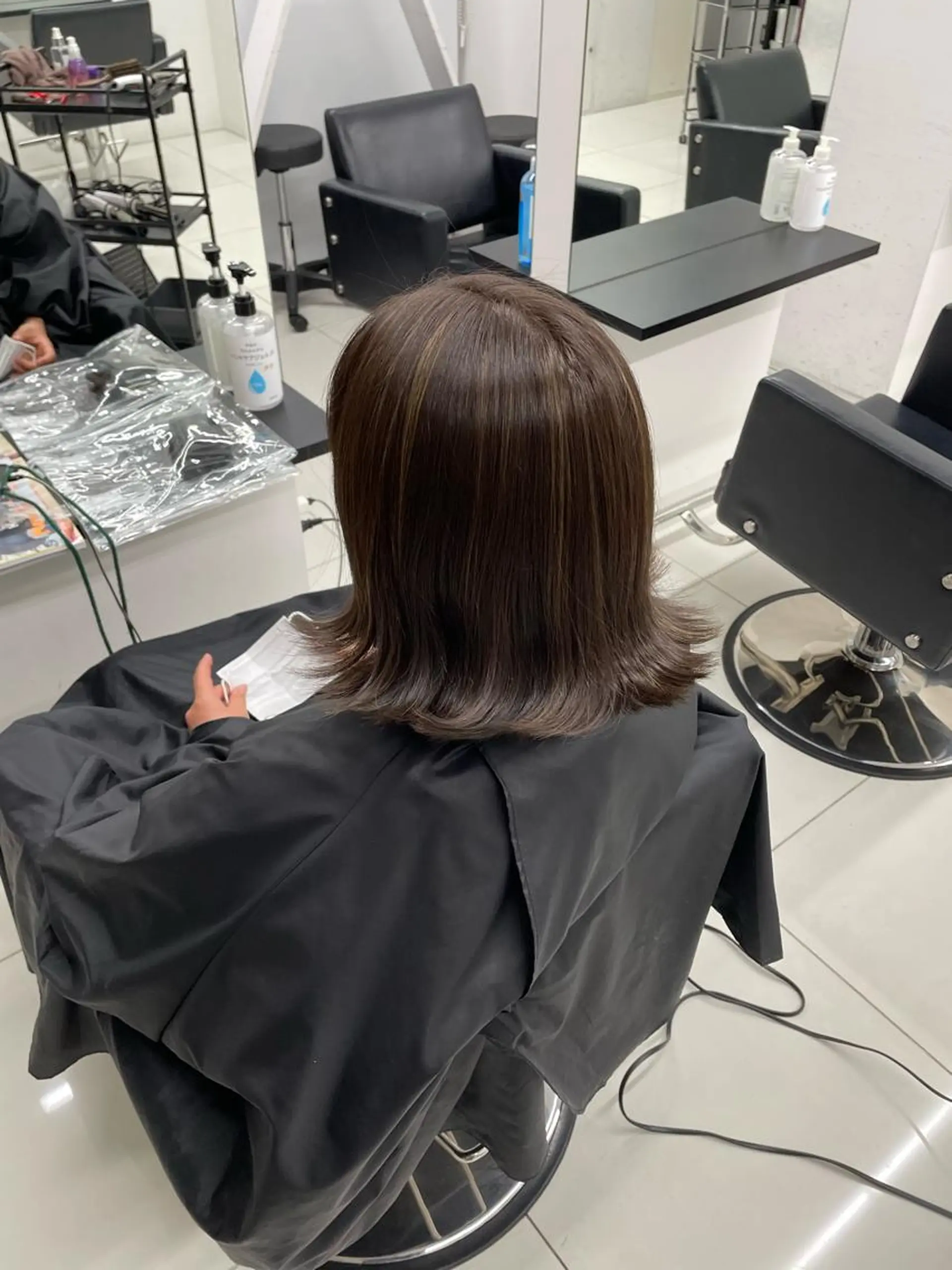 ミディアム カラー ハイライトカラー ハイライト ✨無料！カット モデル募集✨夕貴のヘアスタイル