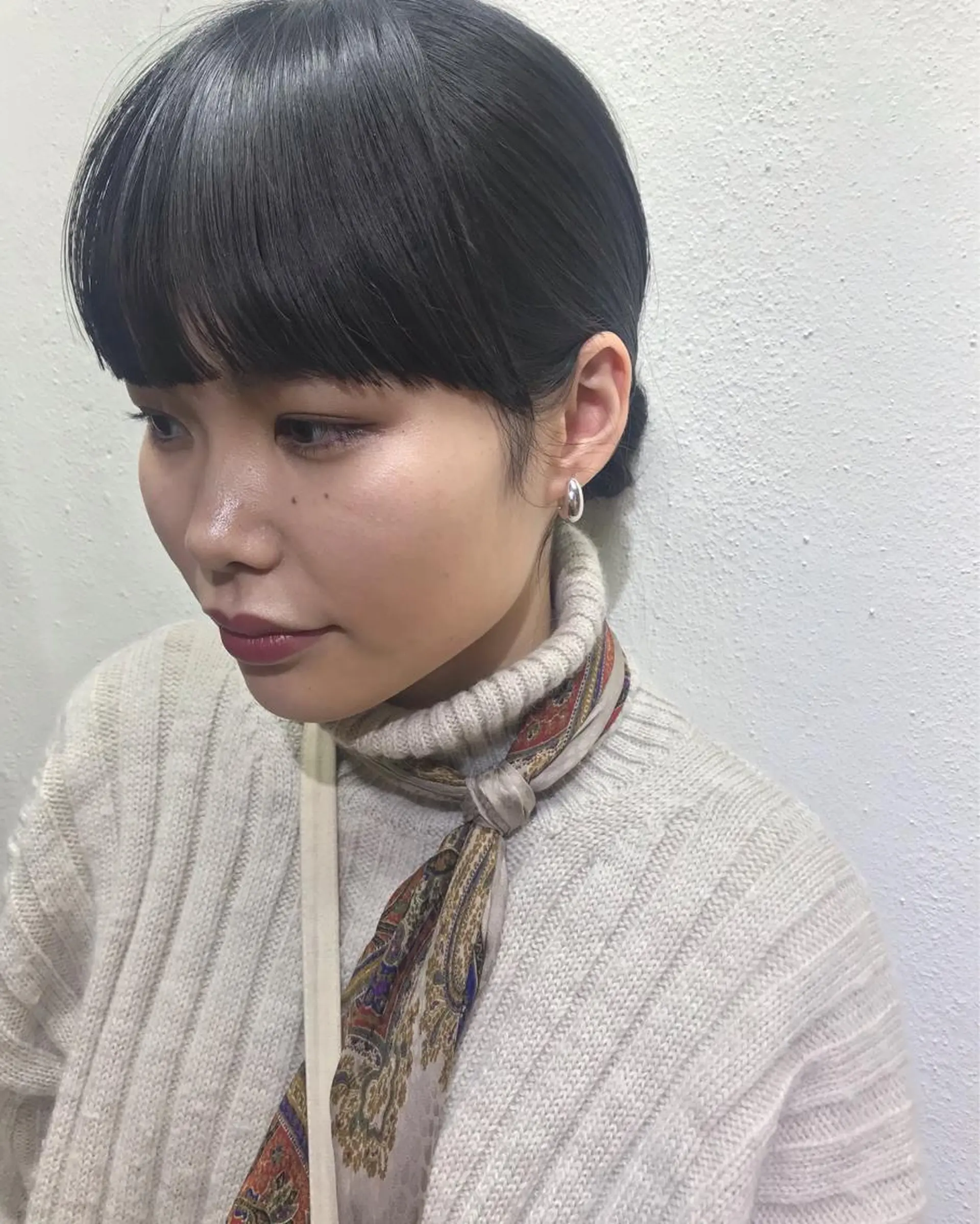 ミディアム カラー パーマ ブルーカラー ネイビーカラー 🧼柴田 健太郎🧼のヘアスタイル