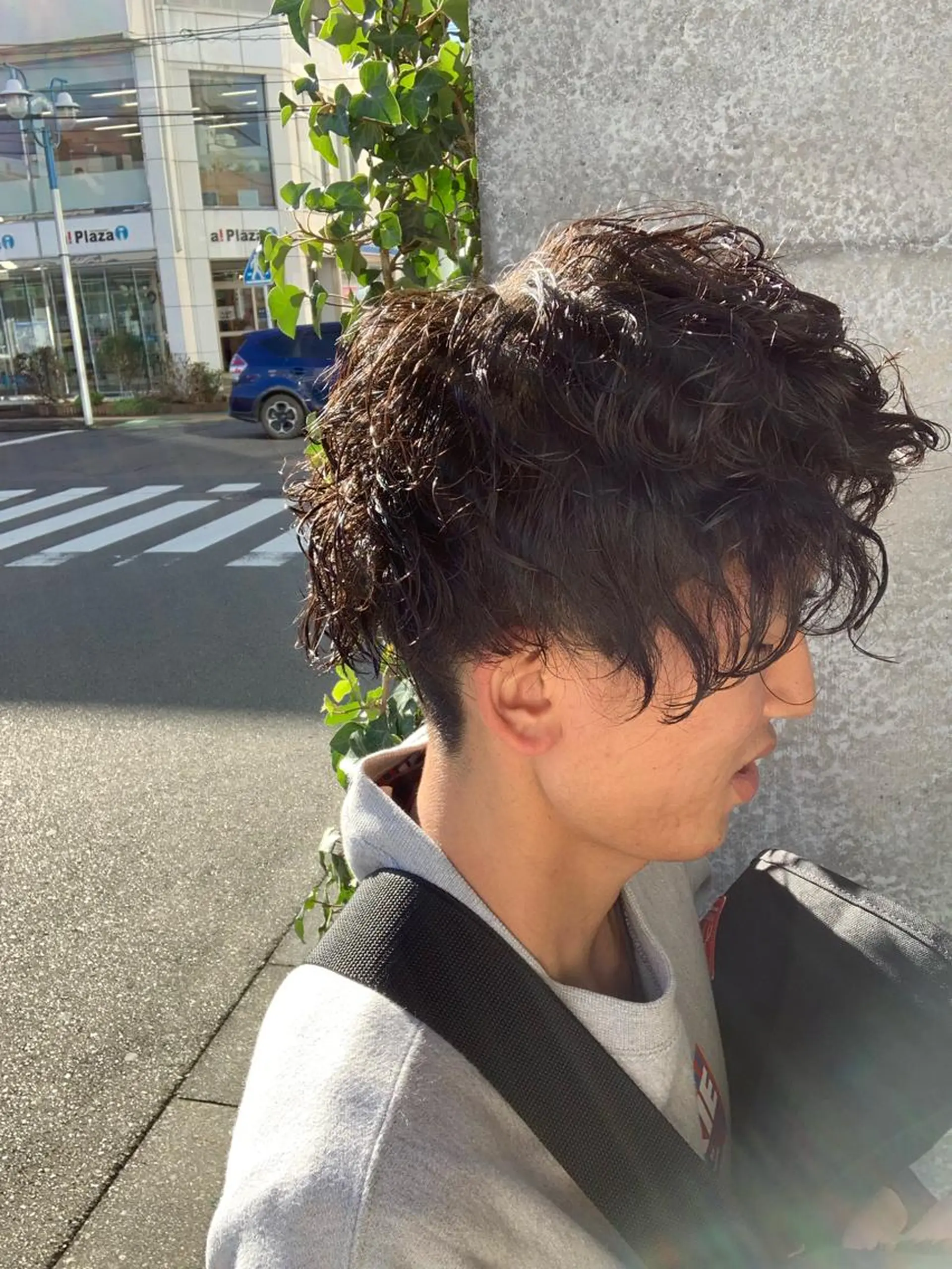 ショート パーマ メンズ メンズパーマフェード シモジタカヒロのヘアスタイル