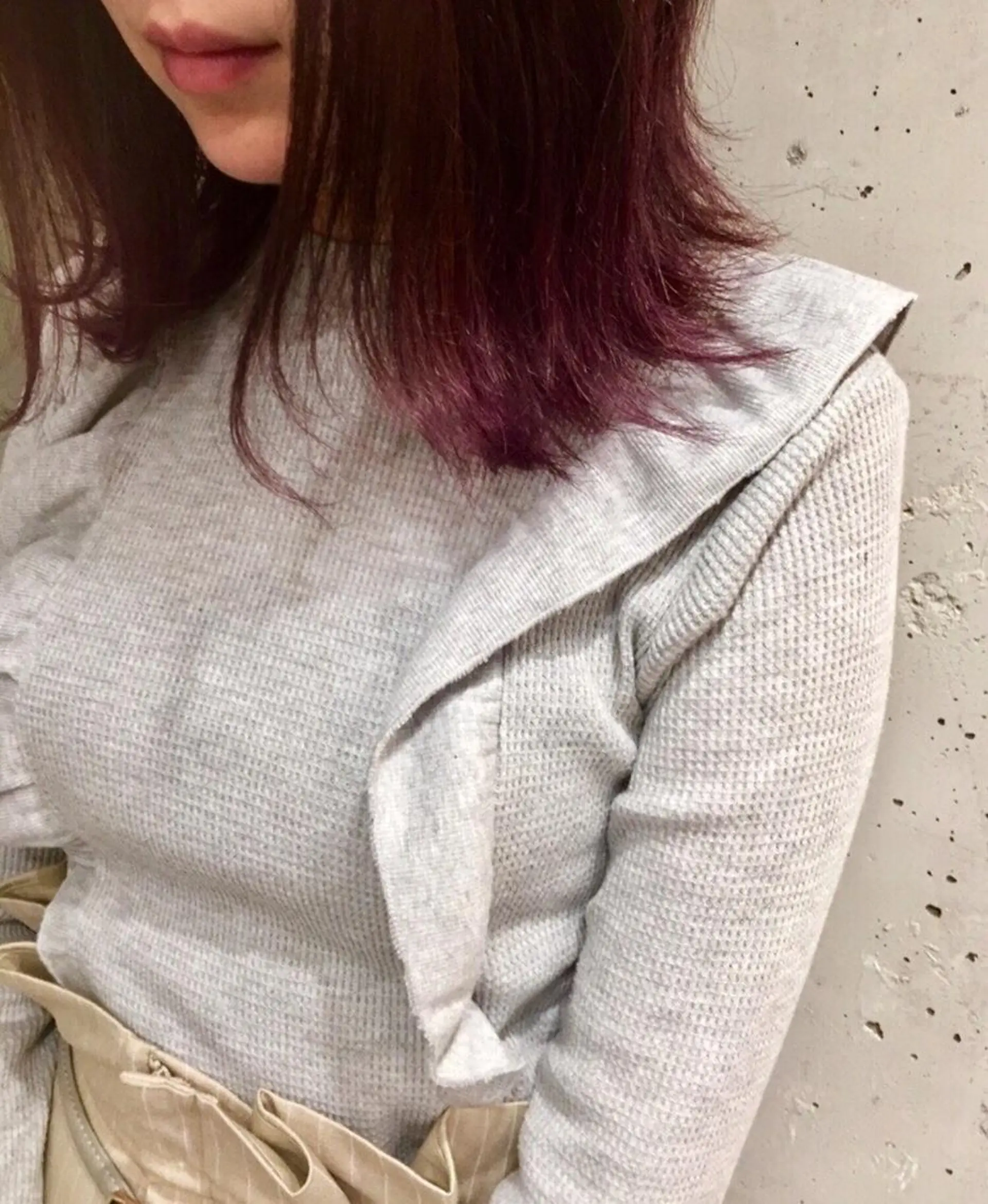 ミディアム カット ヘアカラー to heart 十三店所属・ユ イのヘアスタイル