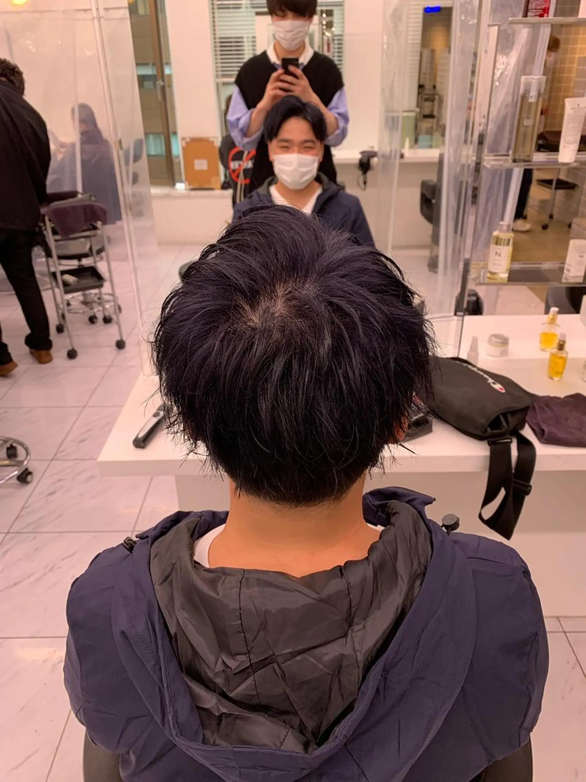 ショート カラー パーマ メンズ ✨メンズウルフ特化 美容師タイガ✨のヘアスタイル