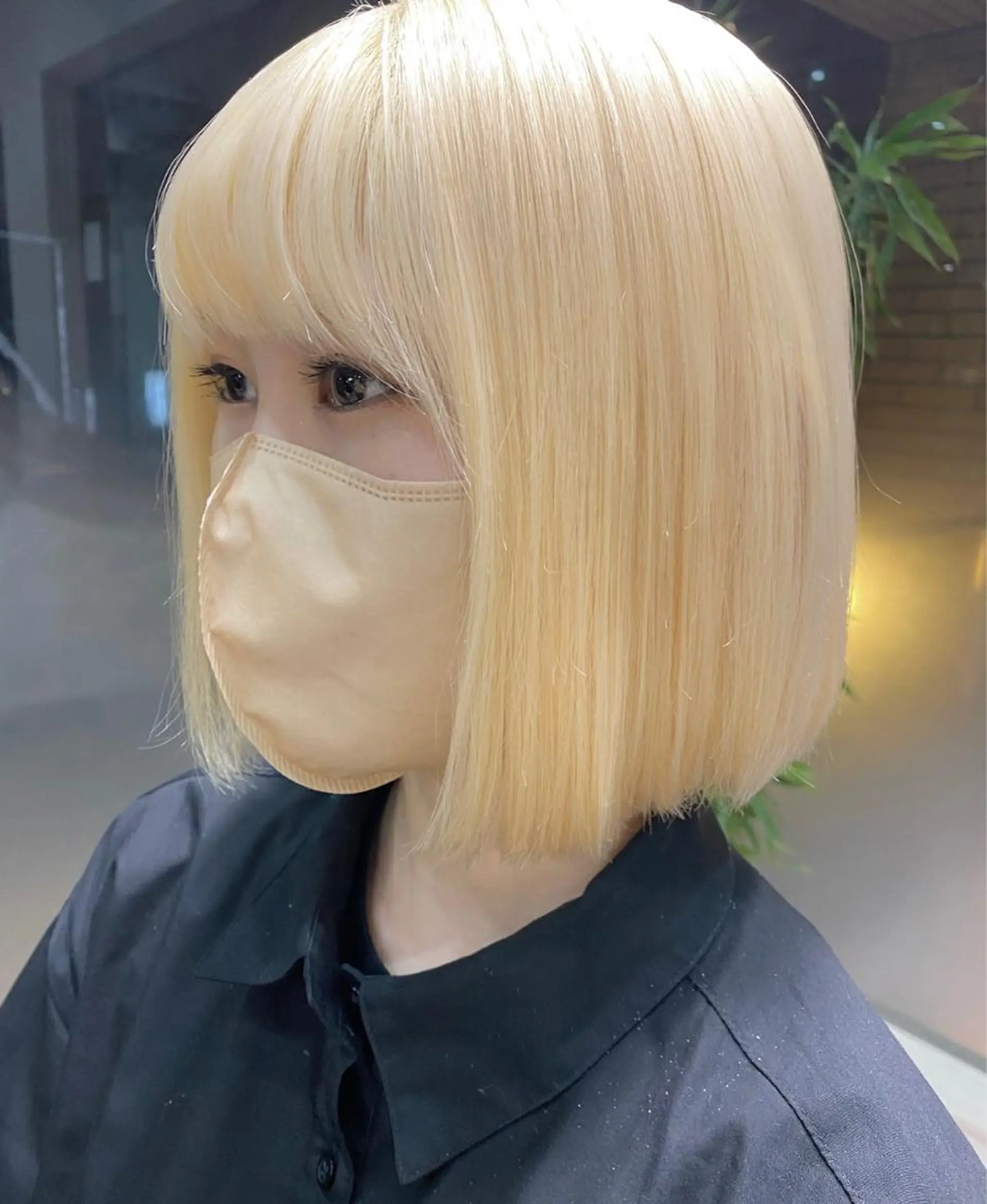 カラー 抜きっぱなしブロンド ブロンド ✨Riria✨ ブリーチなしカラーのヘアスタイル