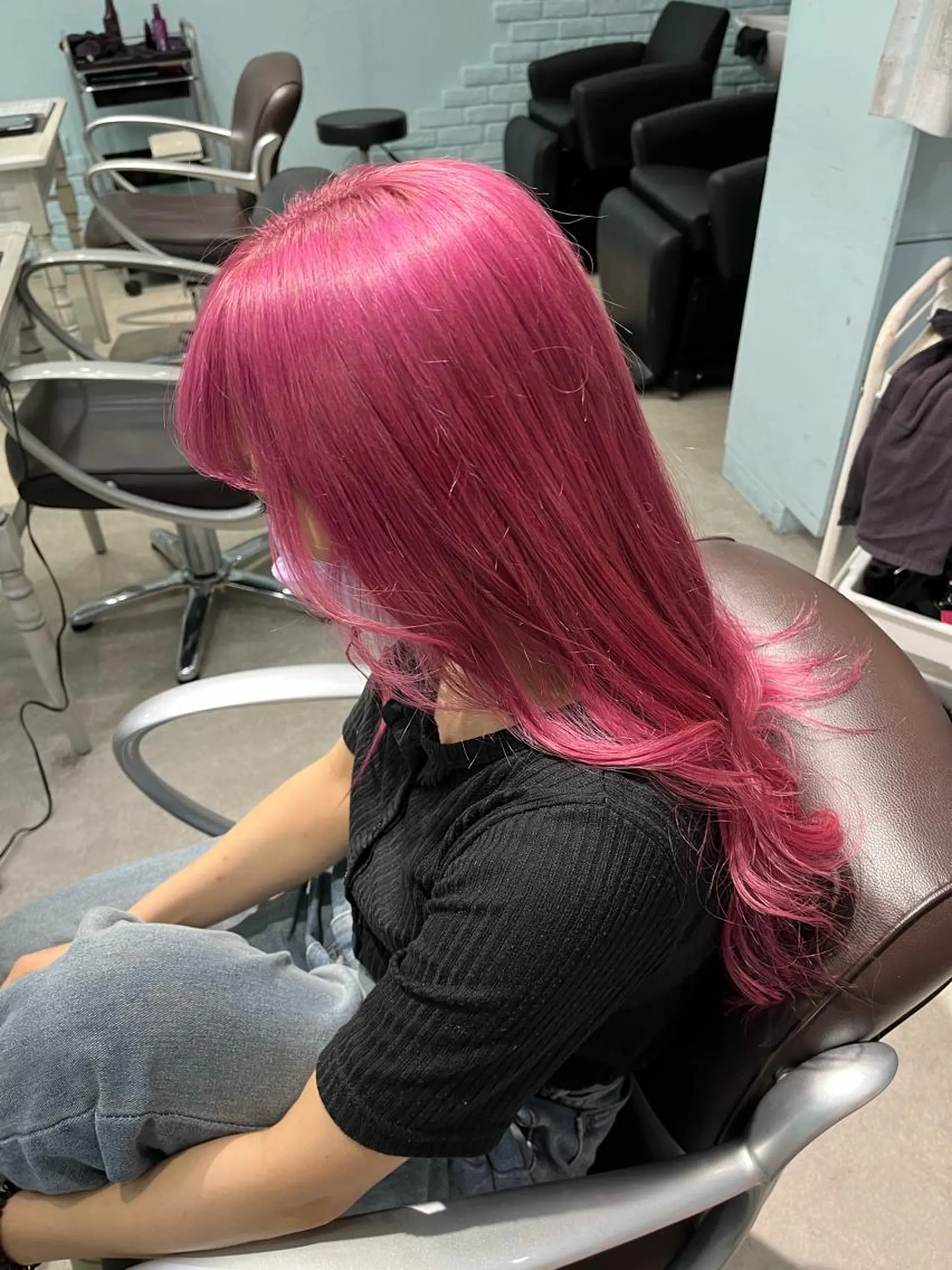 ロング カラー ヘアアレンジ ヘアカラー トリートメント ヘアセット 🩶【推しハイトーン 】yuzu🩶のヘアスタイル