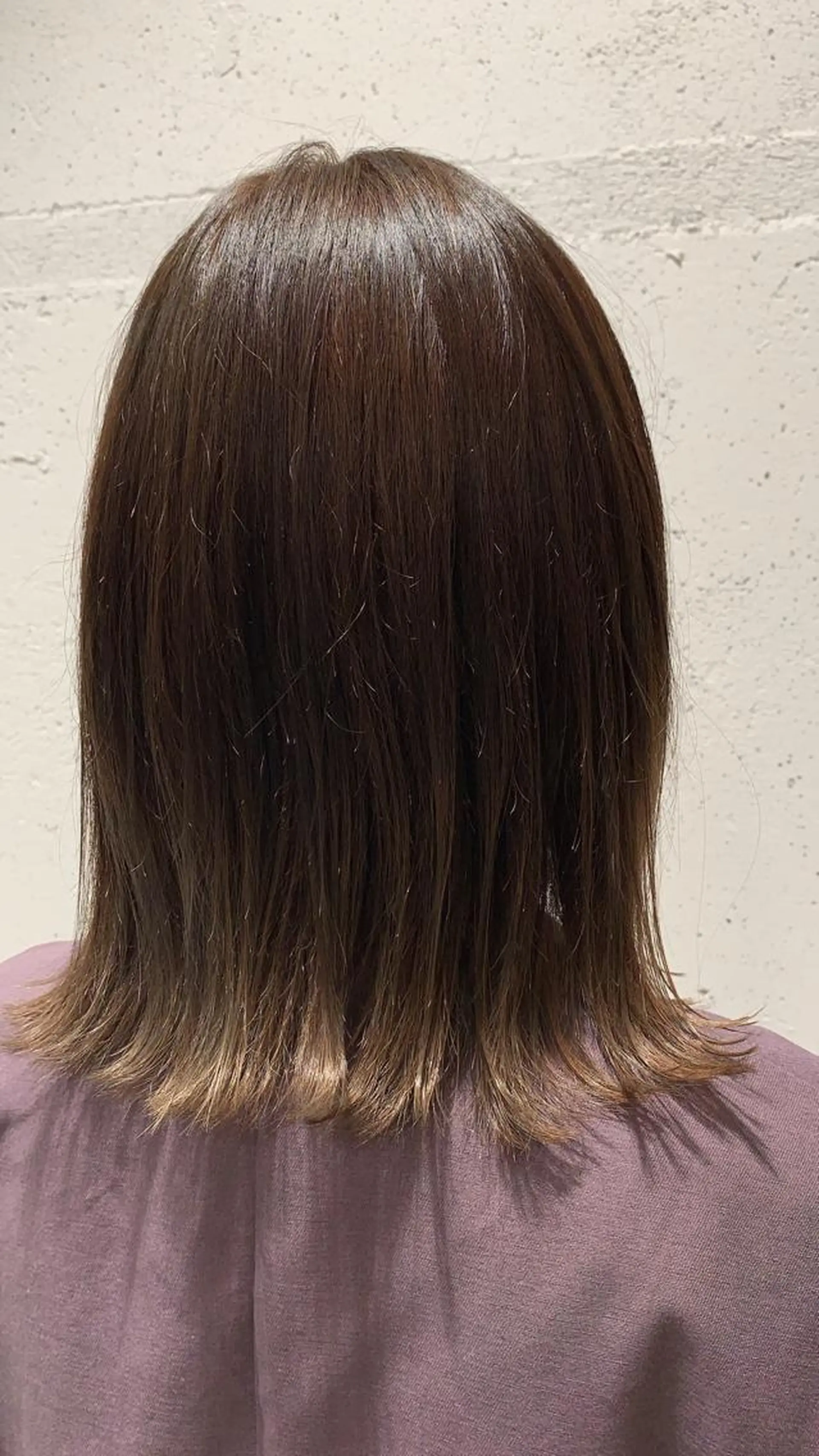 ミディアム ヘアカラー 松本 夏海のヘアスタイル