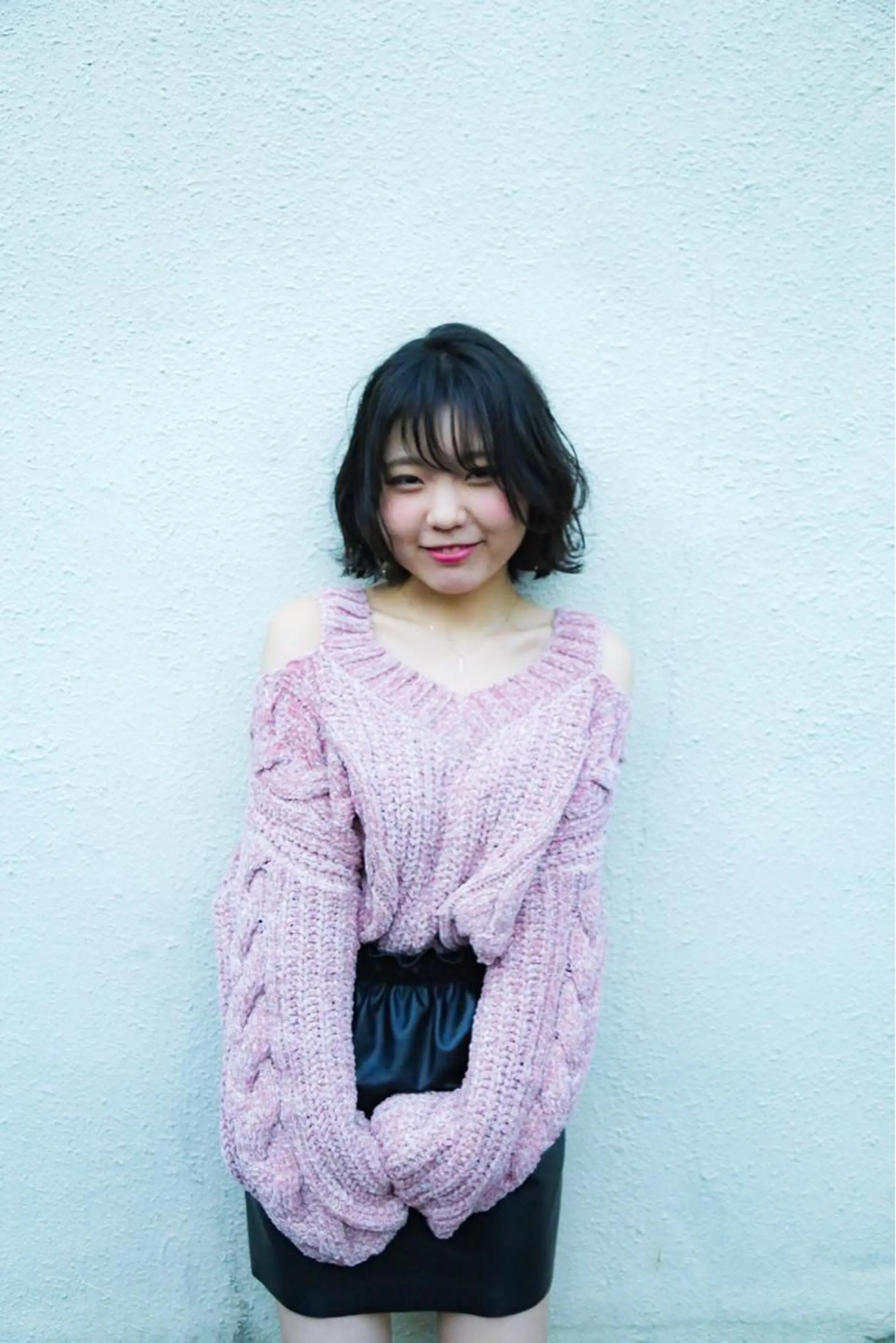 ミディアム ボブ オーストヘアージジ所属・TAI透明カラー 柔らかい縮毛矯正のヘアスタイル