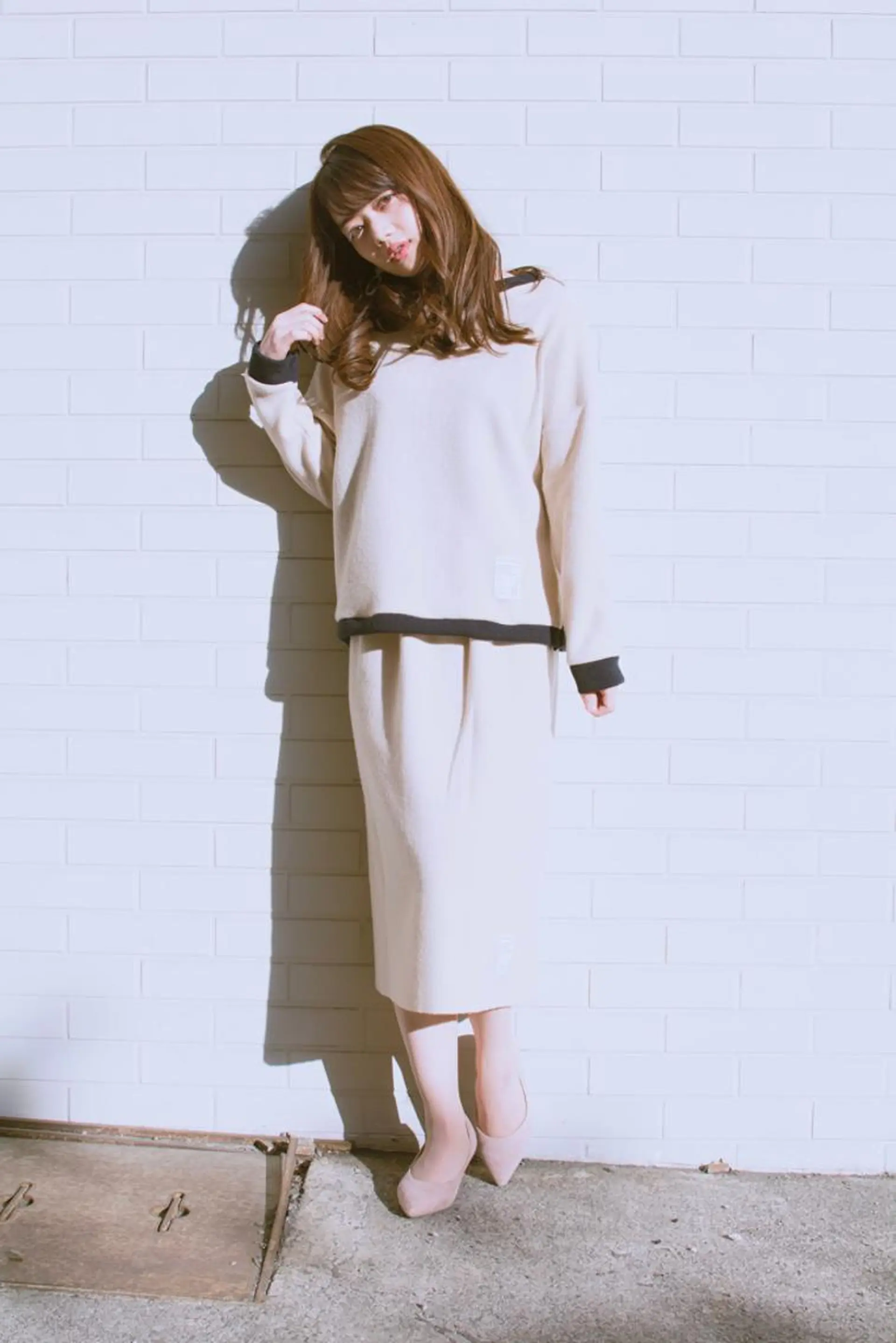 セミロング カラー ショートボブ ベージュカラー ブルーカラー ブルージュ グレージュ 撮影モデル 斉藤 正敏のその他イメージ