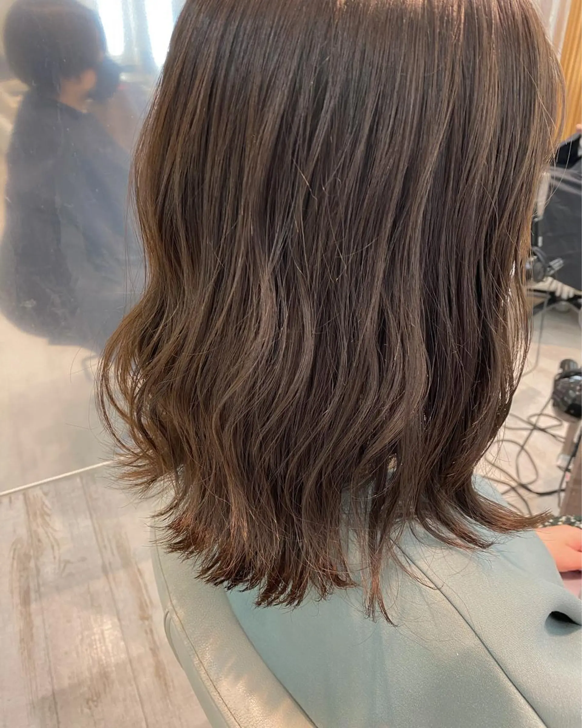 ミディアム カラー ベージュカラー ブラウンカラー イルミナカラー ショート/ボブ🌿 大野ちかのヘアスタイル