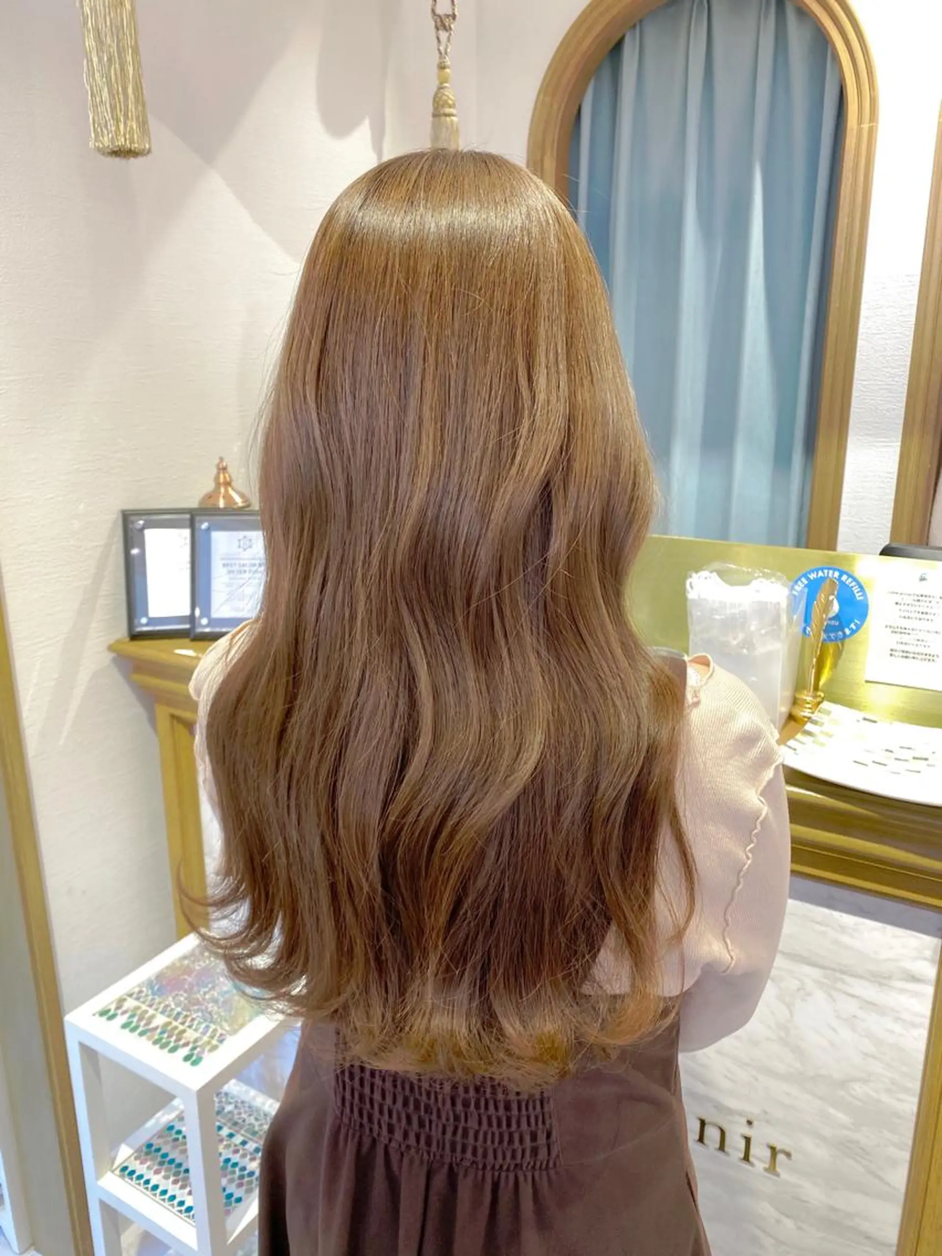 ロング カット ヘアカラー トリートメント 韓国ヘア/レイヤー/ 髪質改善🫧西田のヘアスタイル