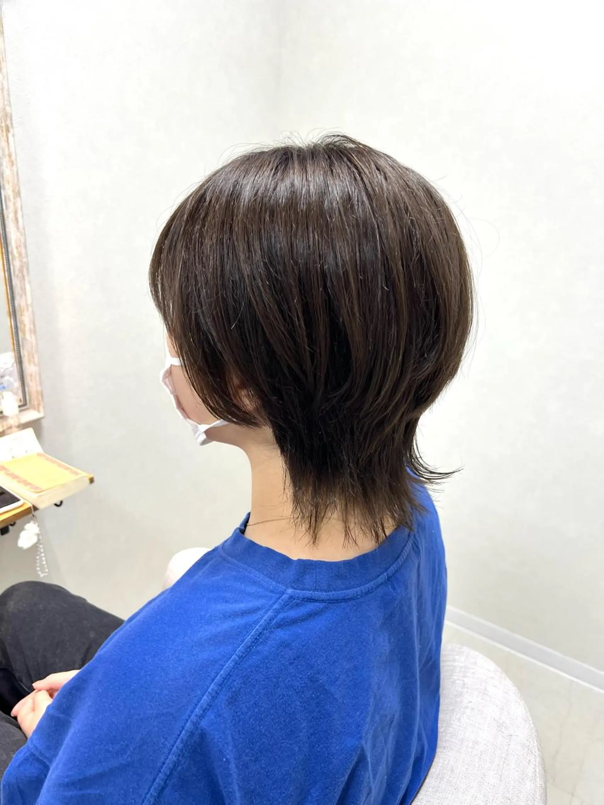 ショート ウルフカット カット ヘアカラー ショート/白髪ぼかし 君和田若菜のヘアスタイル