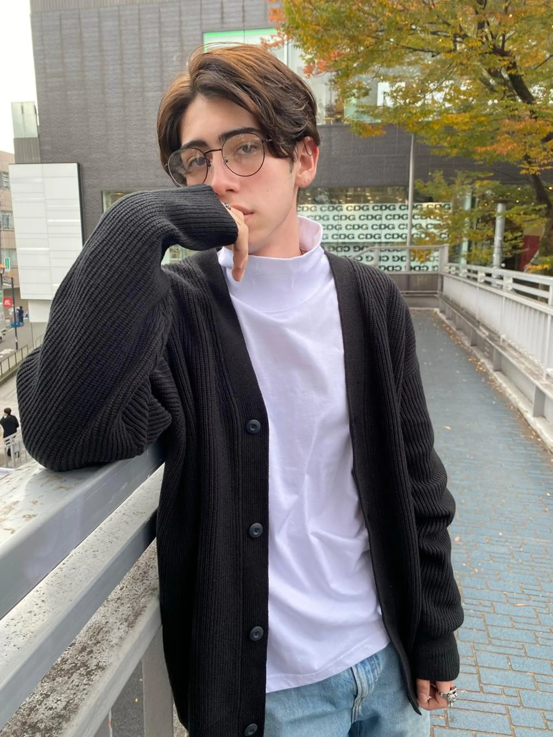 ショート パーマ メンズ センターパート くせ毛 新代田美容室×透明感 ☘️【佐野吉聖】🍀のヘアスタイル