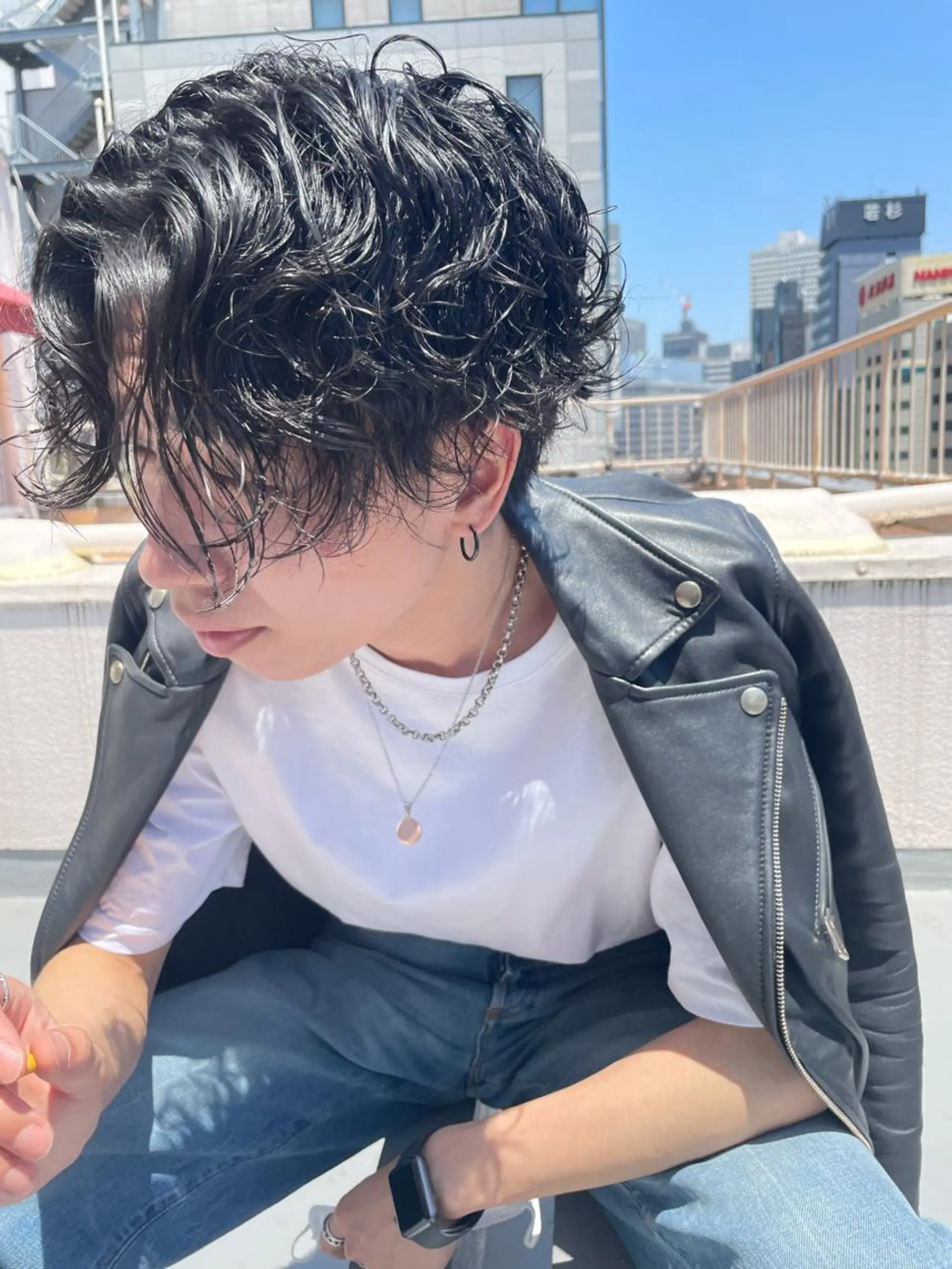 パーマ メンズ ボブ美容師 /馬場 翼のヘアスタイル