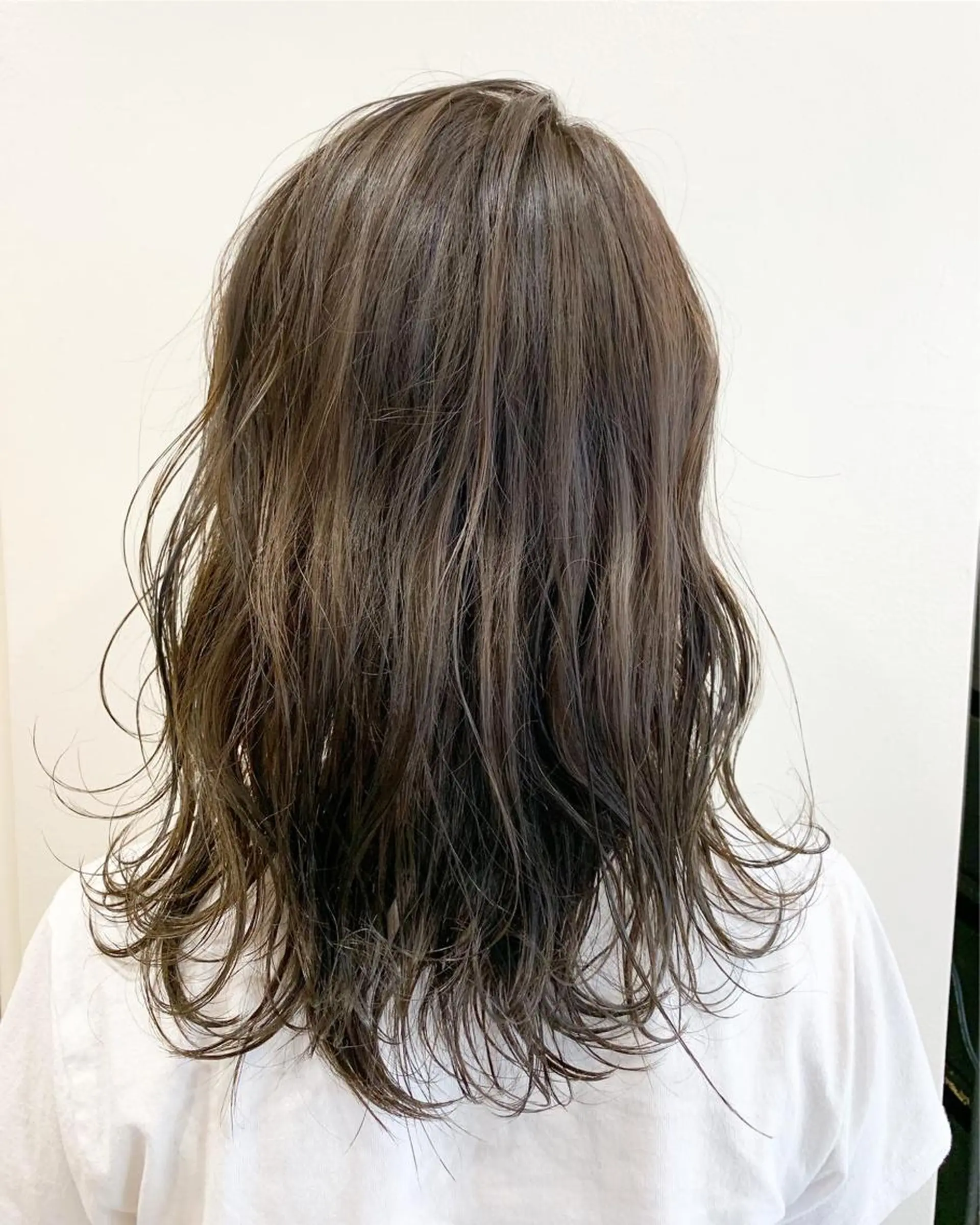ロング ハイライト 山口 竣也のヘアスタイル